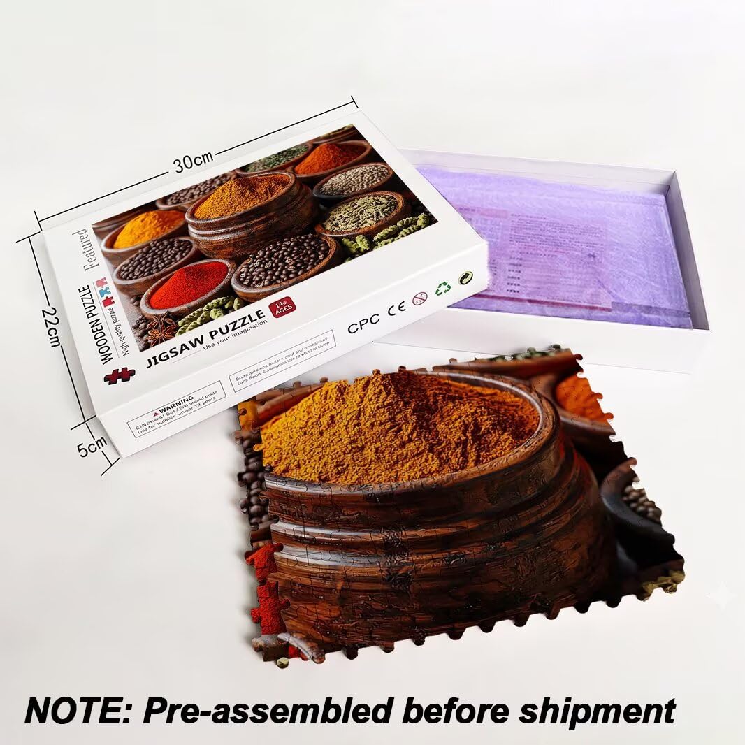 Puzzle 1000 Pezzi, Puzzle Condimento per Adulti, 70x50cm, Compact Box -4436