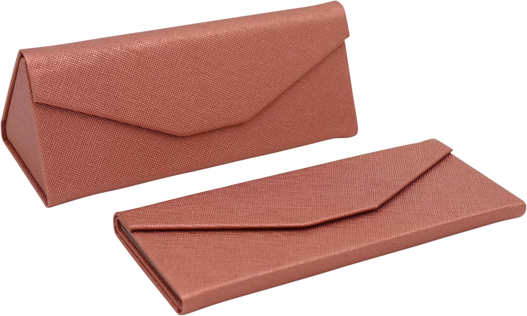 Real Sic Glasses Case for Men and Women - Magnetic Folding Hard Shell Sunglass Holder - Inspired by Solid Color