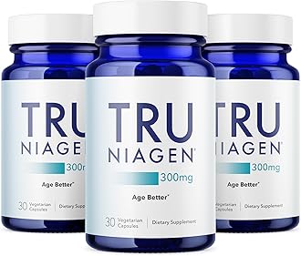 Patented NAD Supplement for Brain Function, Anti Aging & Cell Regeneration, 300mg Niagen, 30 Servings | Supports Cellular Energy, Muscle | Nicotinamide Riboside (NR) Take 1 Daily | 3 Bottle