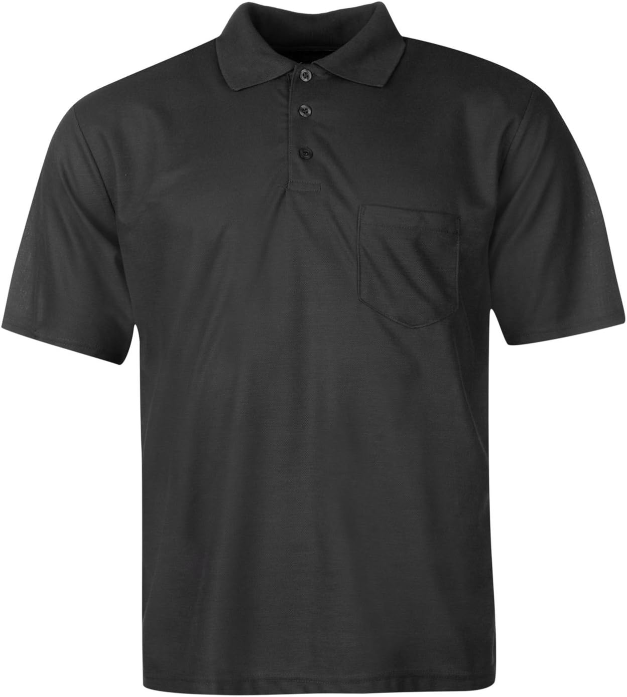 DONNAY Mens Pocket Polo Shirt Classic Fit Button Placket