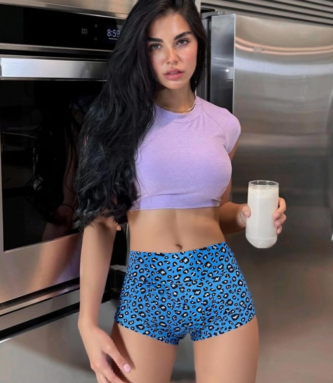 Women's 3"/5" High Waisted Biker Shorts - Spandex Yoga, Workout, Cycling, Volleyball, Dance | Athletic Booty Shorts