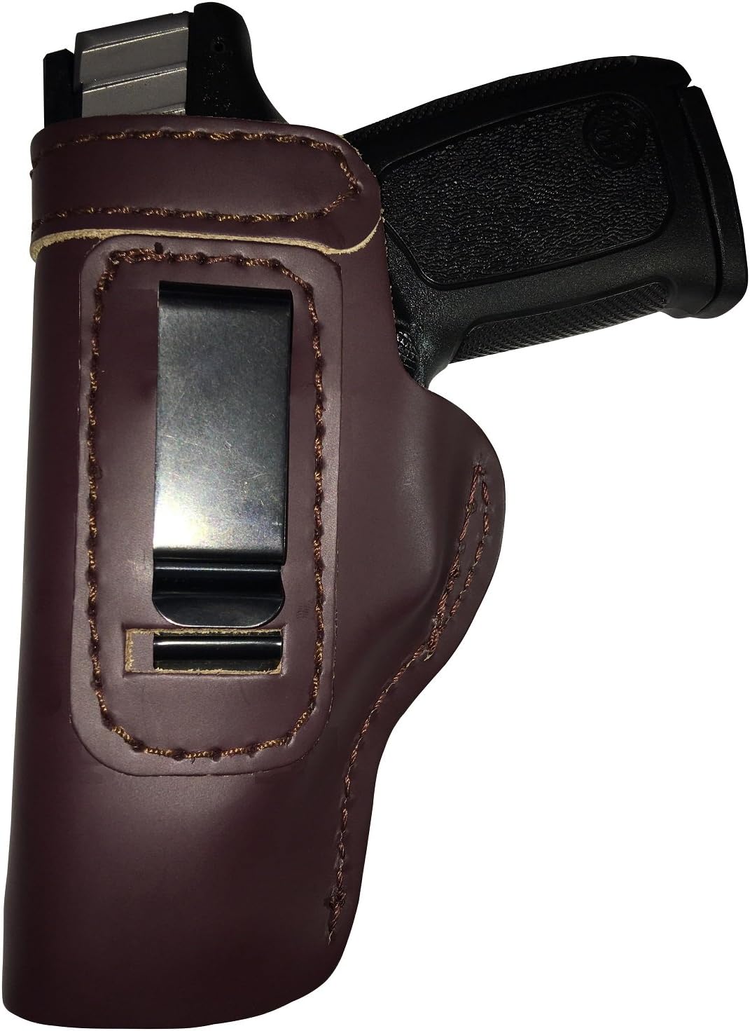 Custom Made Hand FIT Leather Holster Mahogany RH Right OWB/LH Left IWB Ruger P90