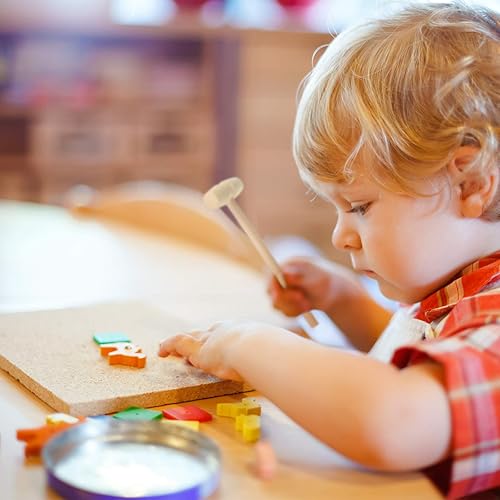 Miniatura 3 de Sumind 26 piezas de mini martillo de madera de cangrejo o langosta martillos de mariscos de madera dura natural martillos de cangrejo mazos de