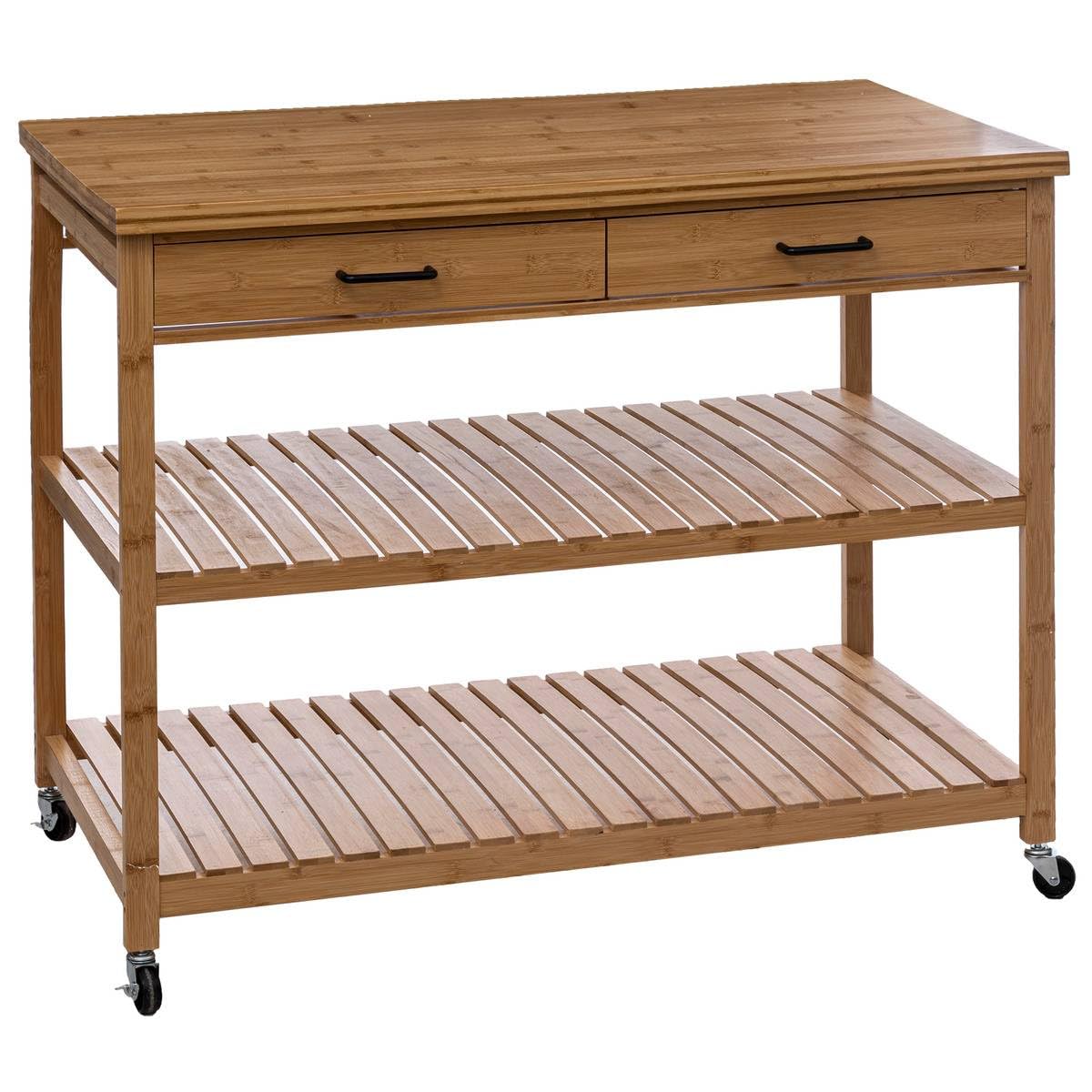 5 five simply smart Island 2 Drawers/2 Levels Bamboo Linha