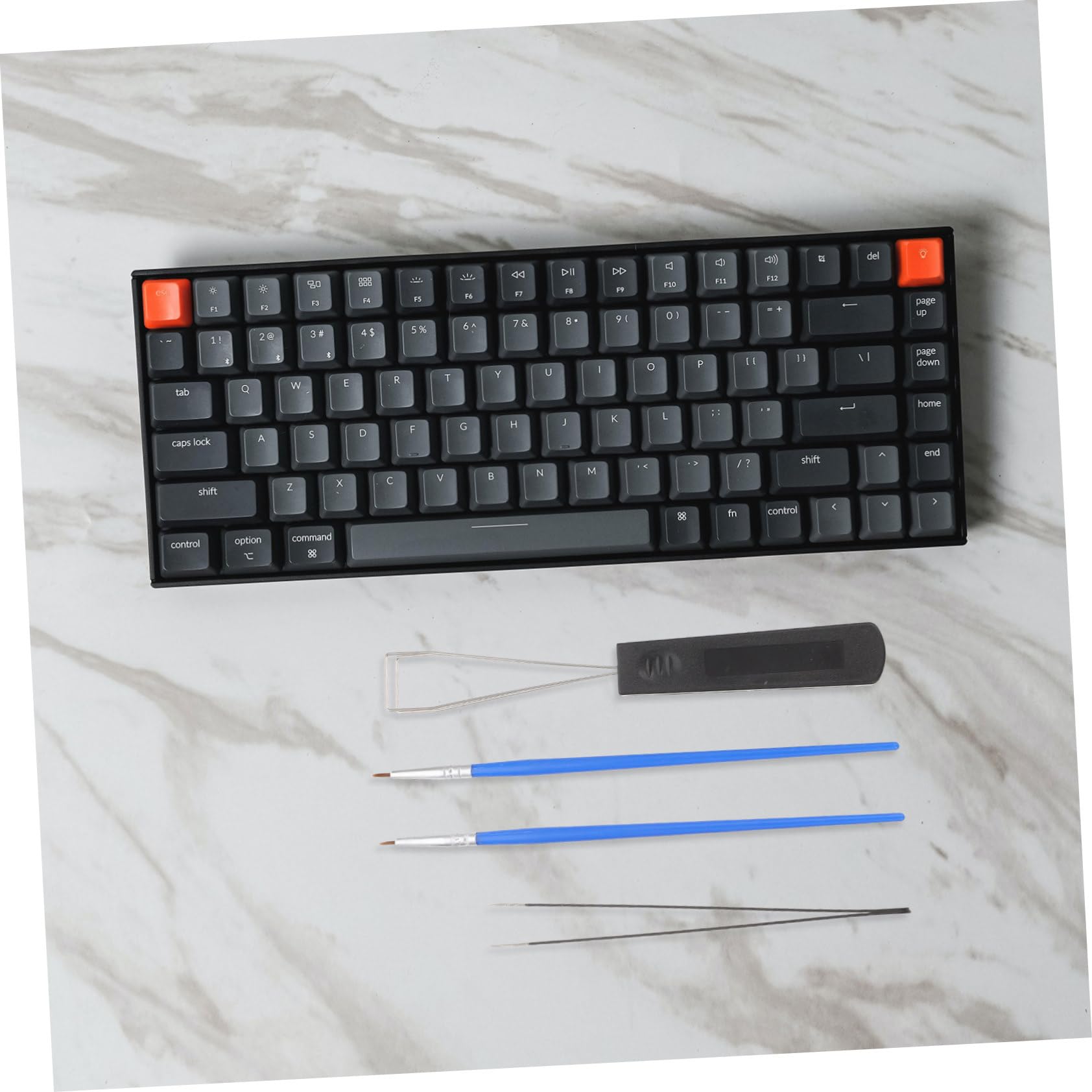 balacoo DIY Keyboard Lubrication Tool Set Keycap Puller Puller Professional Accessory Kit Random