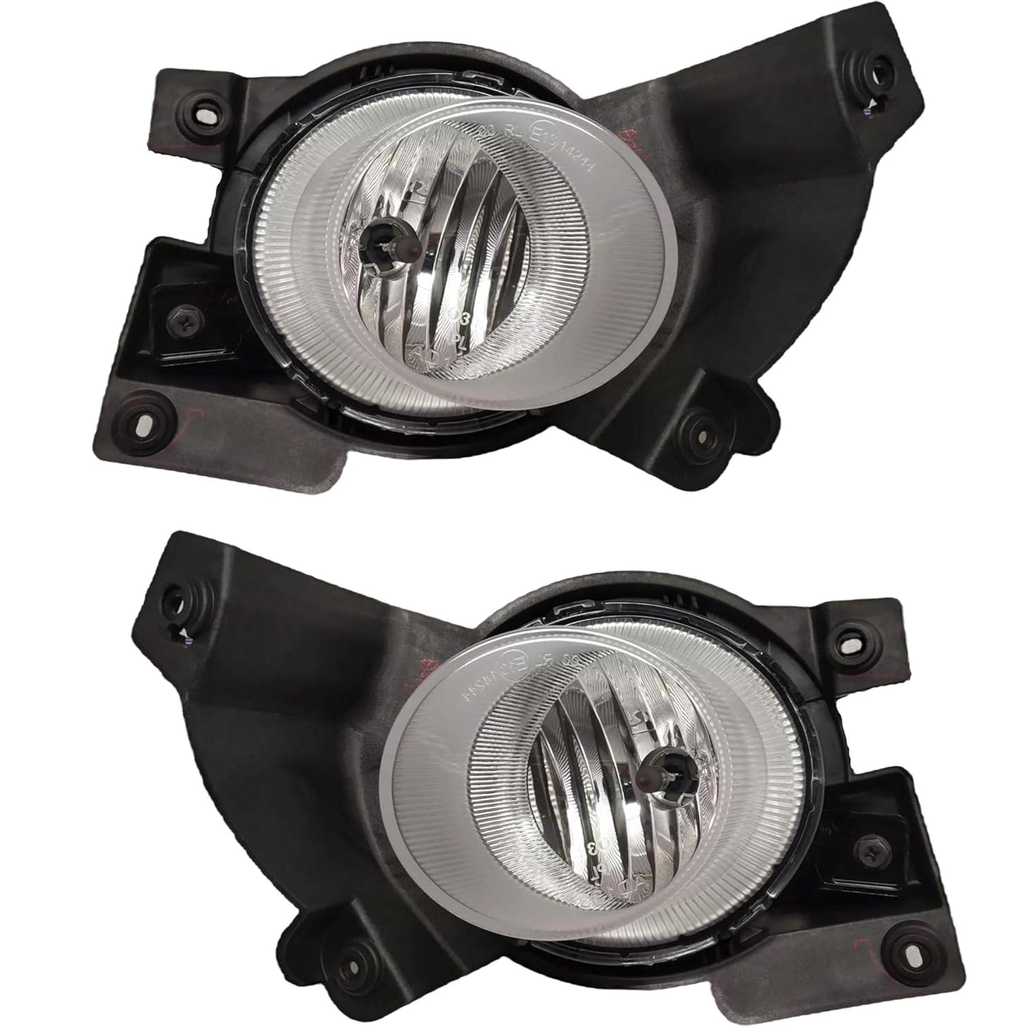 Halogen Fog Lamp Set compatible with Hyundai Xcent and i10 Grand, ABS Plastic, Pair with Bulb, 2013-2016-image-23