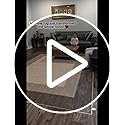 GarveeHome Entryway Bathroom 2x6 Runner Rug Modern Bordered Washable Rug 2x6 Runner Kitchen Rug for Hallway Non-Slip Low-Pile Soft Runner Carpet for Bedroom Laundry Room, Brown