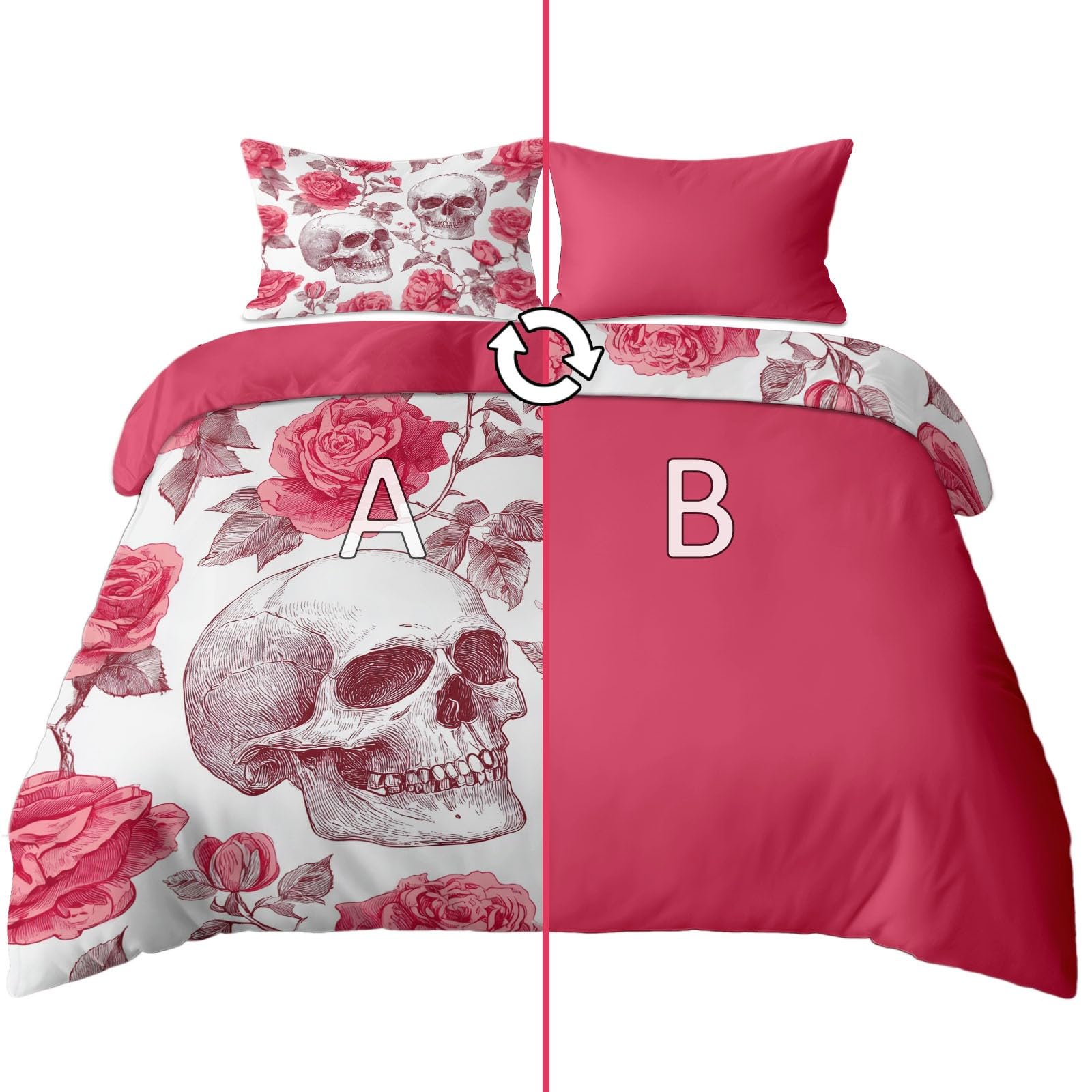 Housse de couette 240x260 en microfibre brossée douce et respirante