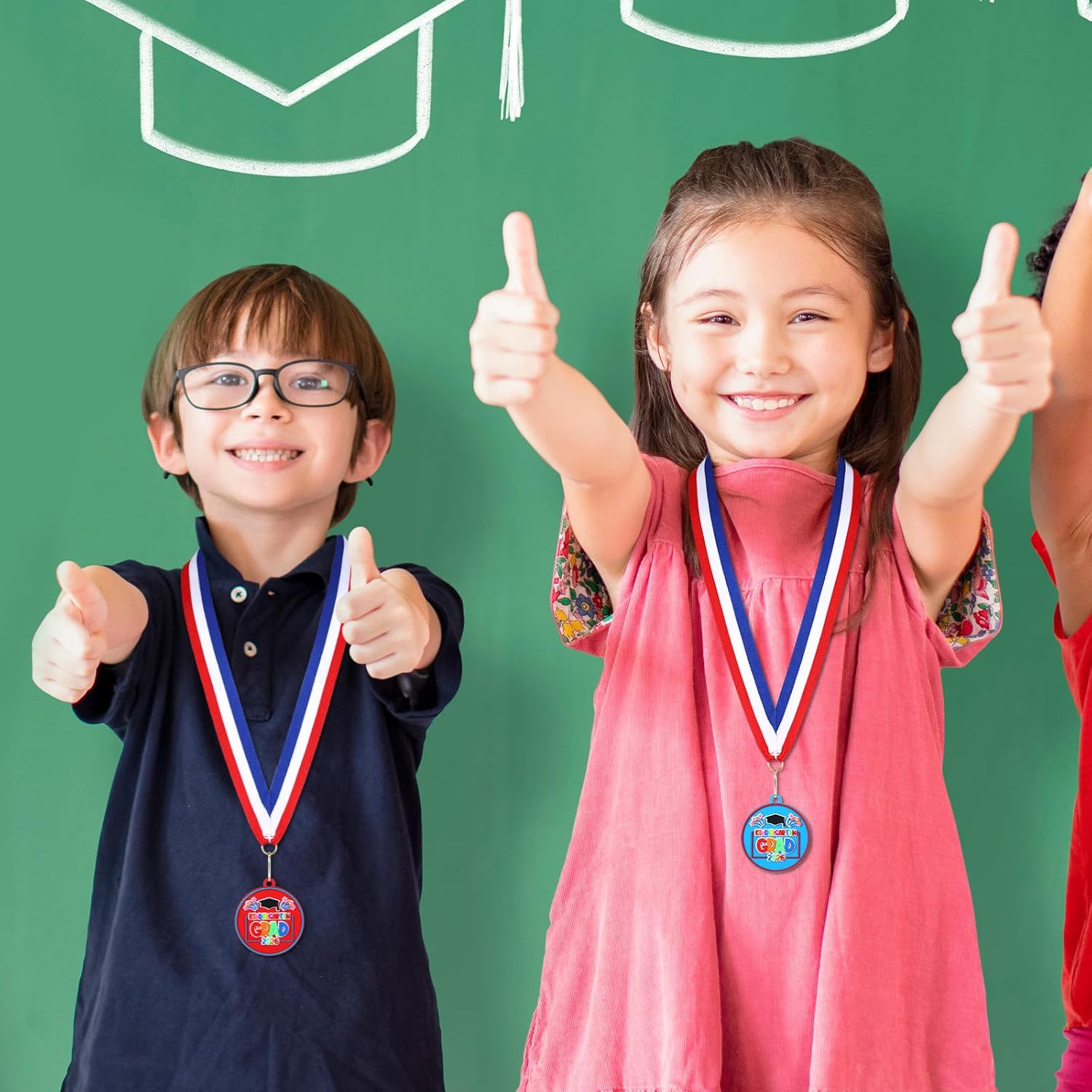 Ecation Kindergarten Preschool Graduation Medal for Kids Preschool Graduation Award Medals with Neck Ribbon Grad Award Medallion Bulk for Class of 2026 Graduation Gifts Party Favors Supplies(24 Pcs)