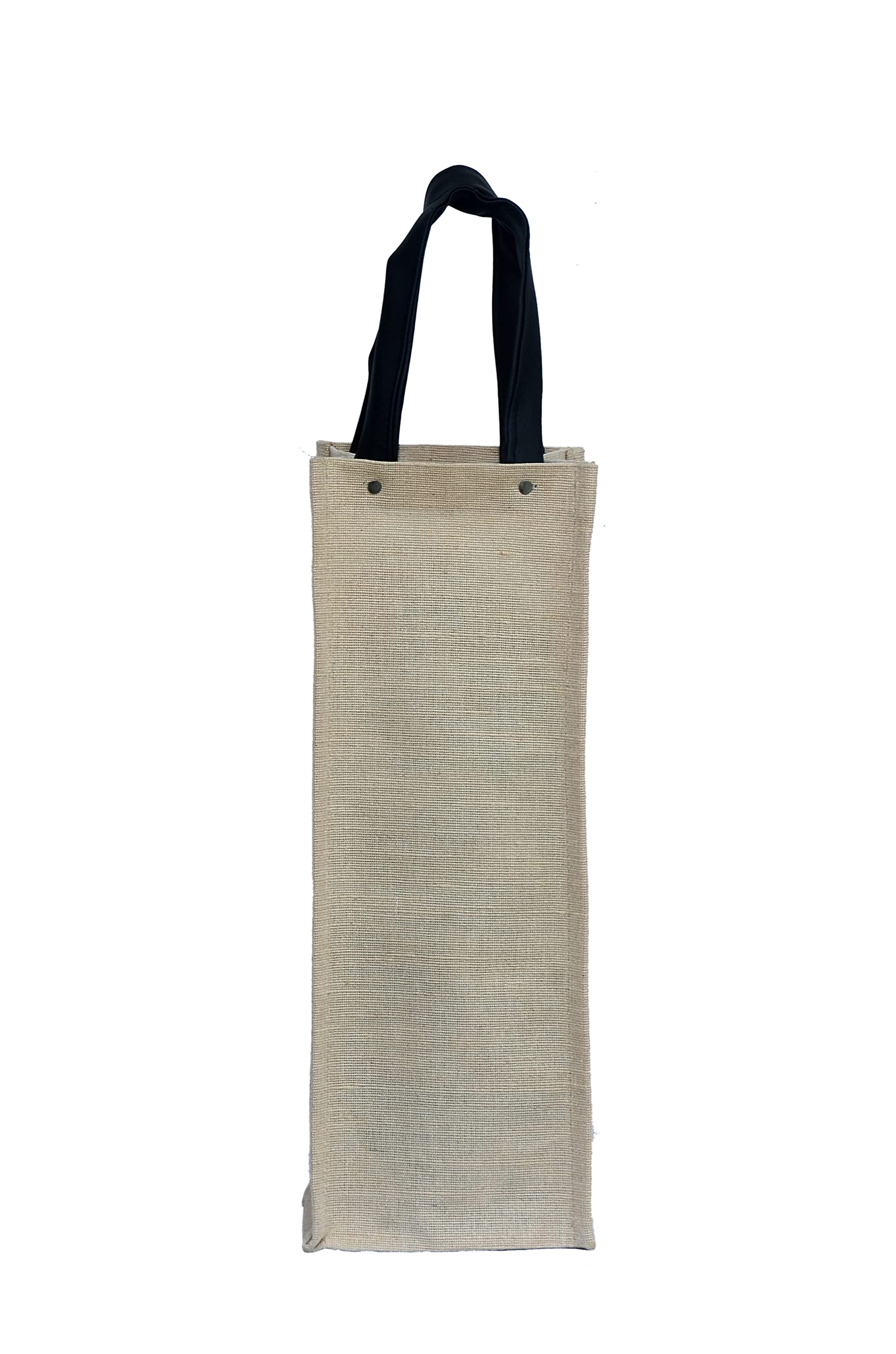 Premium Bottle Bag with Leather Handle | Carries 2L Bottle | Beige-Black-image-12