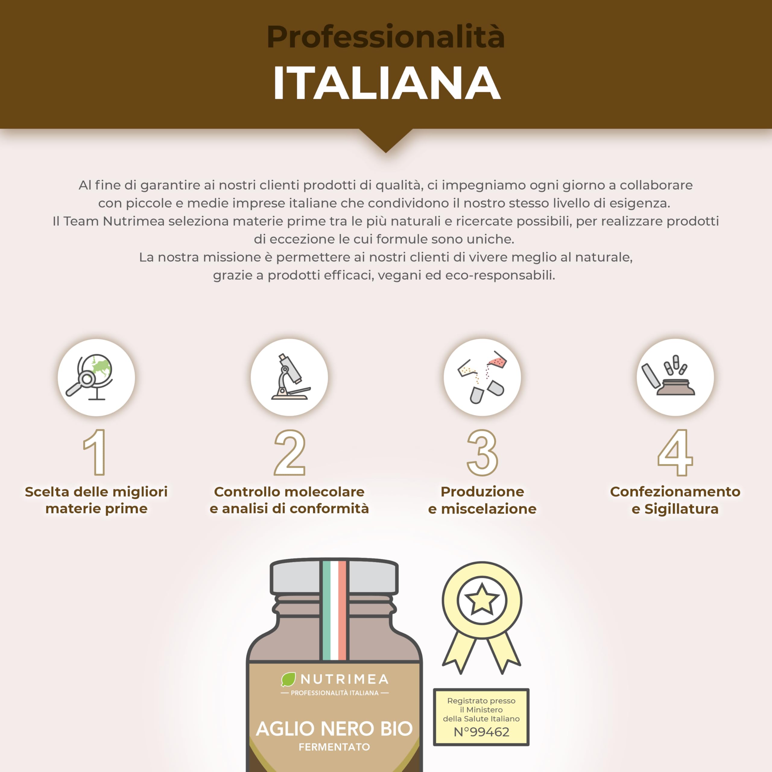 Aglio Nero Fermentato Biologico | Integratore Alimentare | 250 mg | Supporta la Circolazione | Antiossidante Naturale | 90 Capsule | Nutrimea