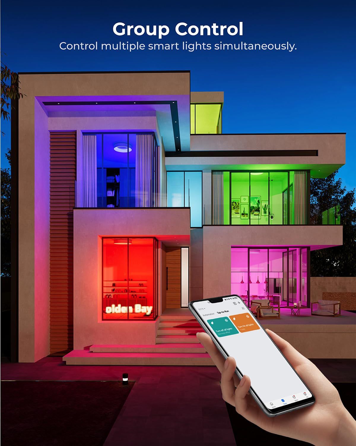 Matane Smart LED Deckenleuchte Dimmbar, 24W RGB Deckenlampe mit APP Steuerung & Fernbedienung, Kompatibel mit Alexa & Google Assistant, Licht für Schlafzimmer Kinderzimmer Wohnzimmer Rund Weiß 28cm