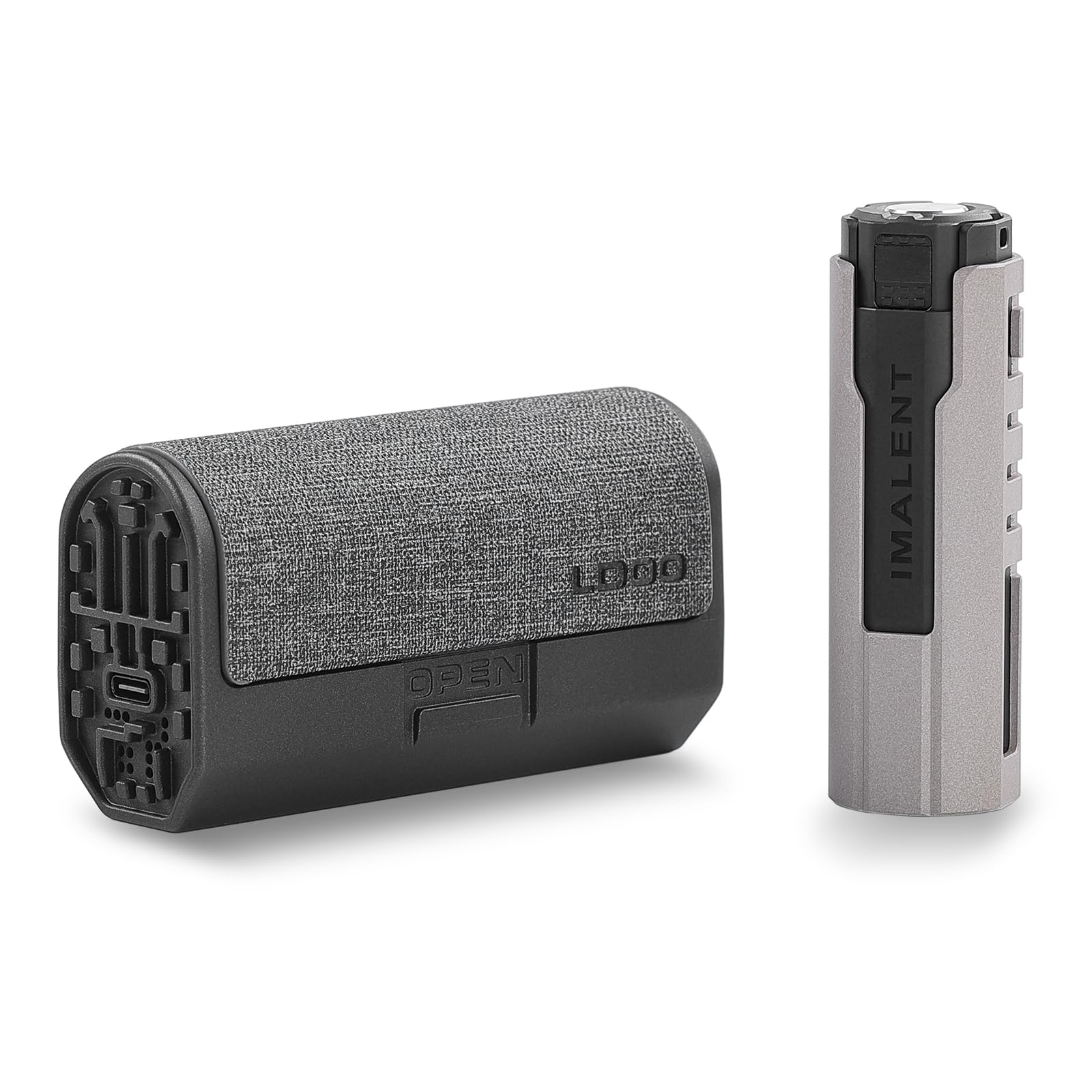 IMALENT LD35 Linterna EDC Recargable de 1200 lúmenes con Estuche de Carga Tipo C, Linternas Tácticas con Pantalla OLED, para Camping, Senderismo, Ciclismo, Emergencias, Potente y Compacta (Blanco)