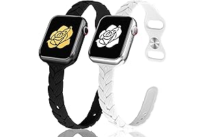 Engraved Silicone Band Compatible with Apple Watch