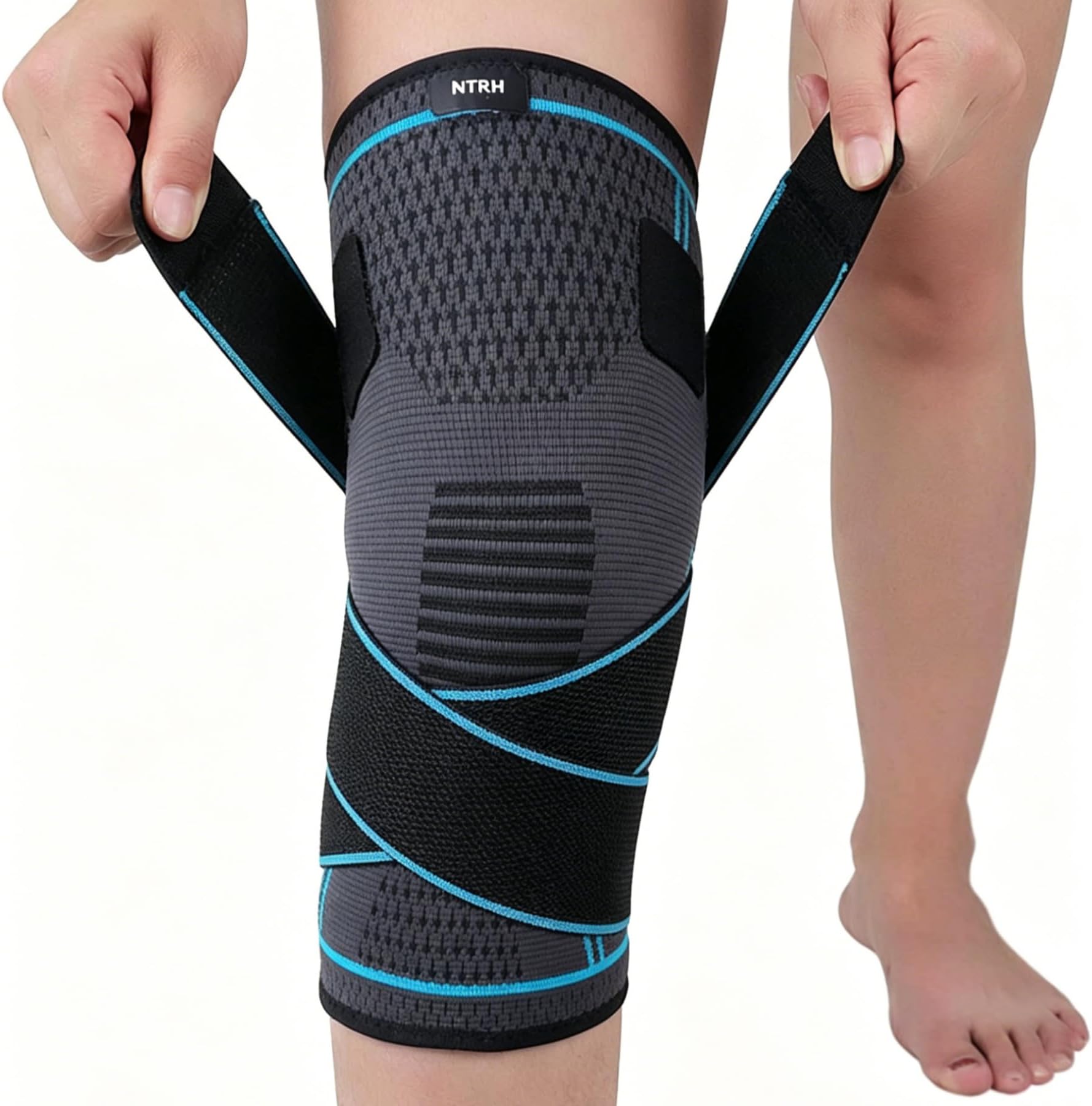 Knee Brace for Arthritis ACL and Meniscus Tear Adjustable Knee Sleeves for Sports Knee Support for Men and Women