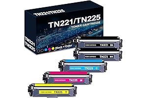 Brother TN221 TN225 Toner Cartridge Set