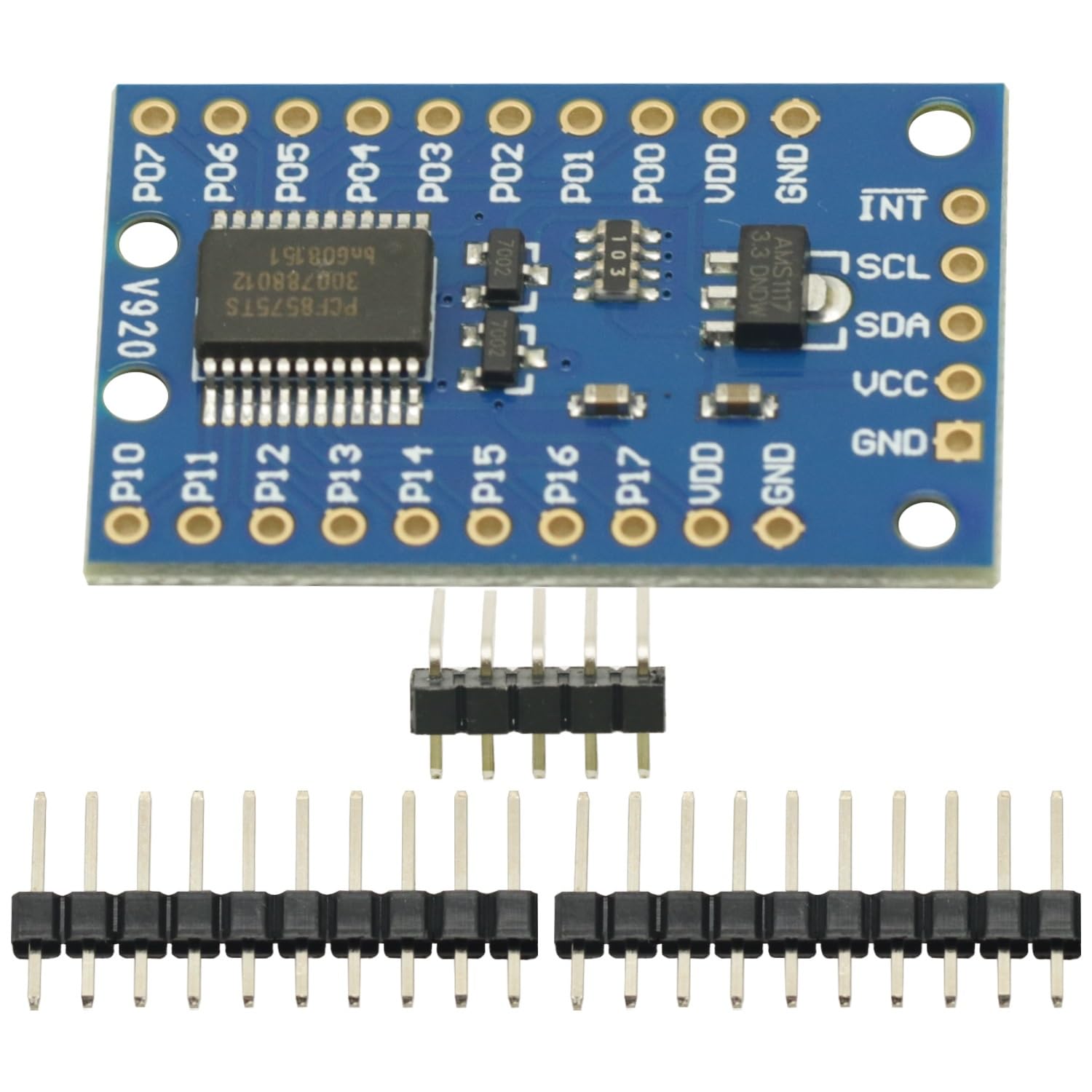 2 pz PCF8575 I2C IO estensione modulo scudo espansione IO Port Expander Board DC 2.5-5.5V I2C Controllo di comunicazione 16 porte IO per Arduino