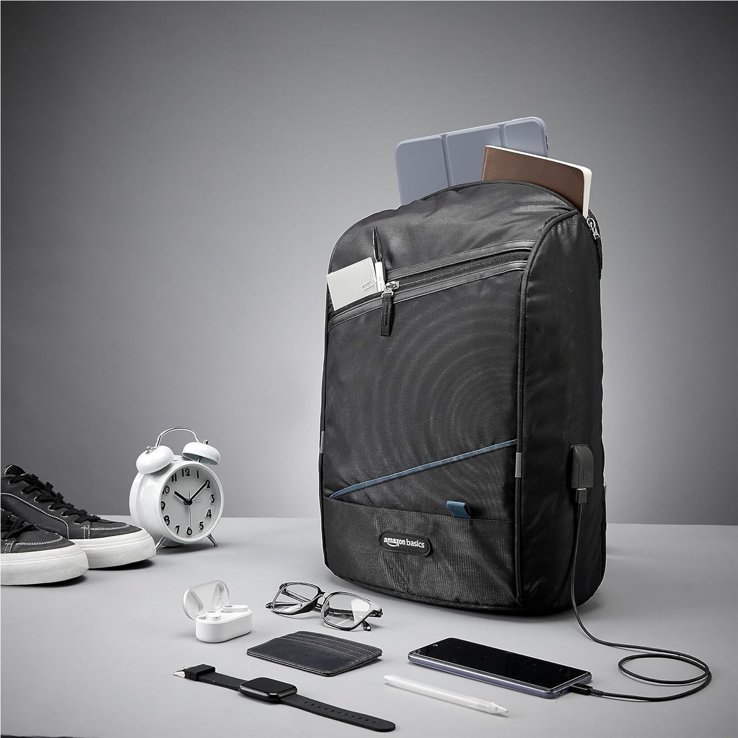 Amazon Basics Anti Theft Laptop Bag College Backpack With Usb