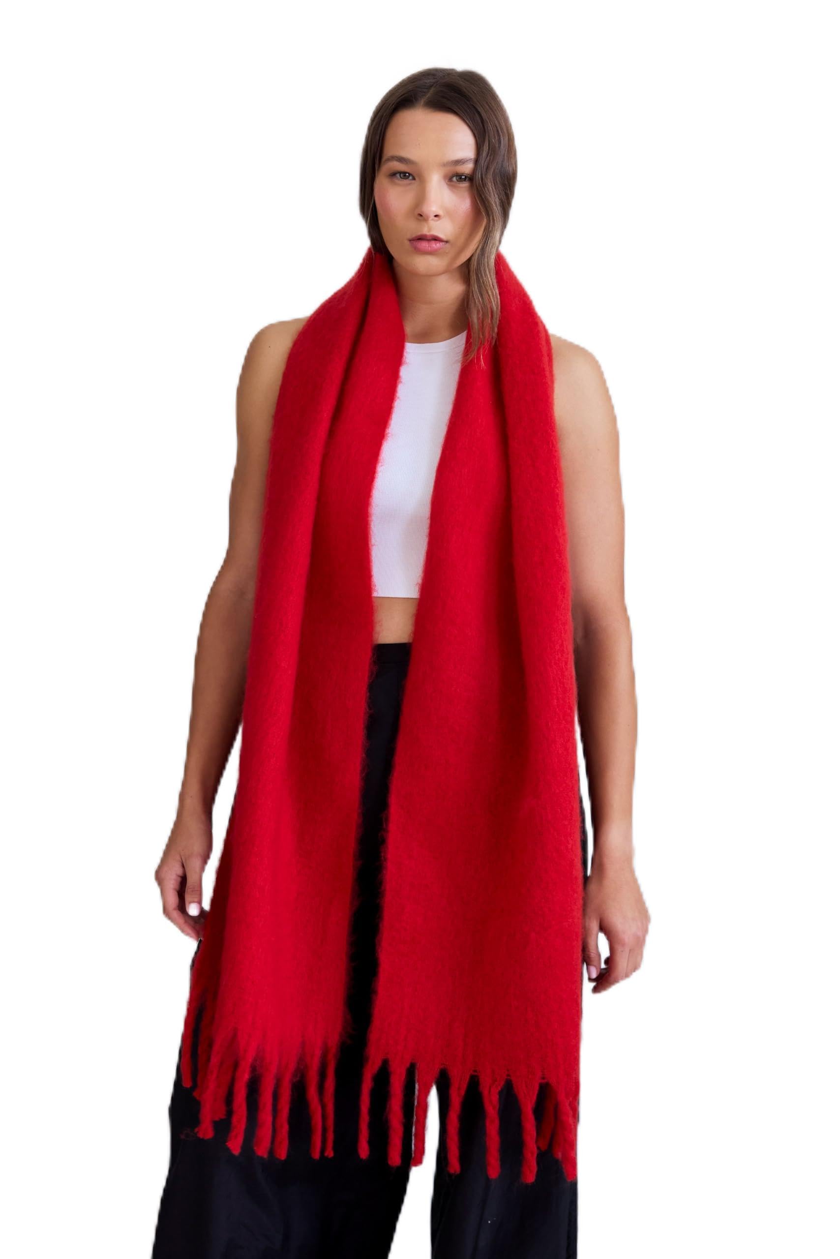 Kelp Women Winter Scarf - Warm Cozy Neck Warmer for Women - 100% Recycled Polyester - Ladies Scarves for Cold Weather & Blanket