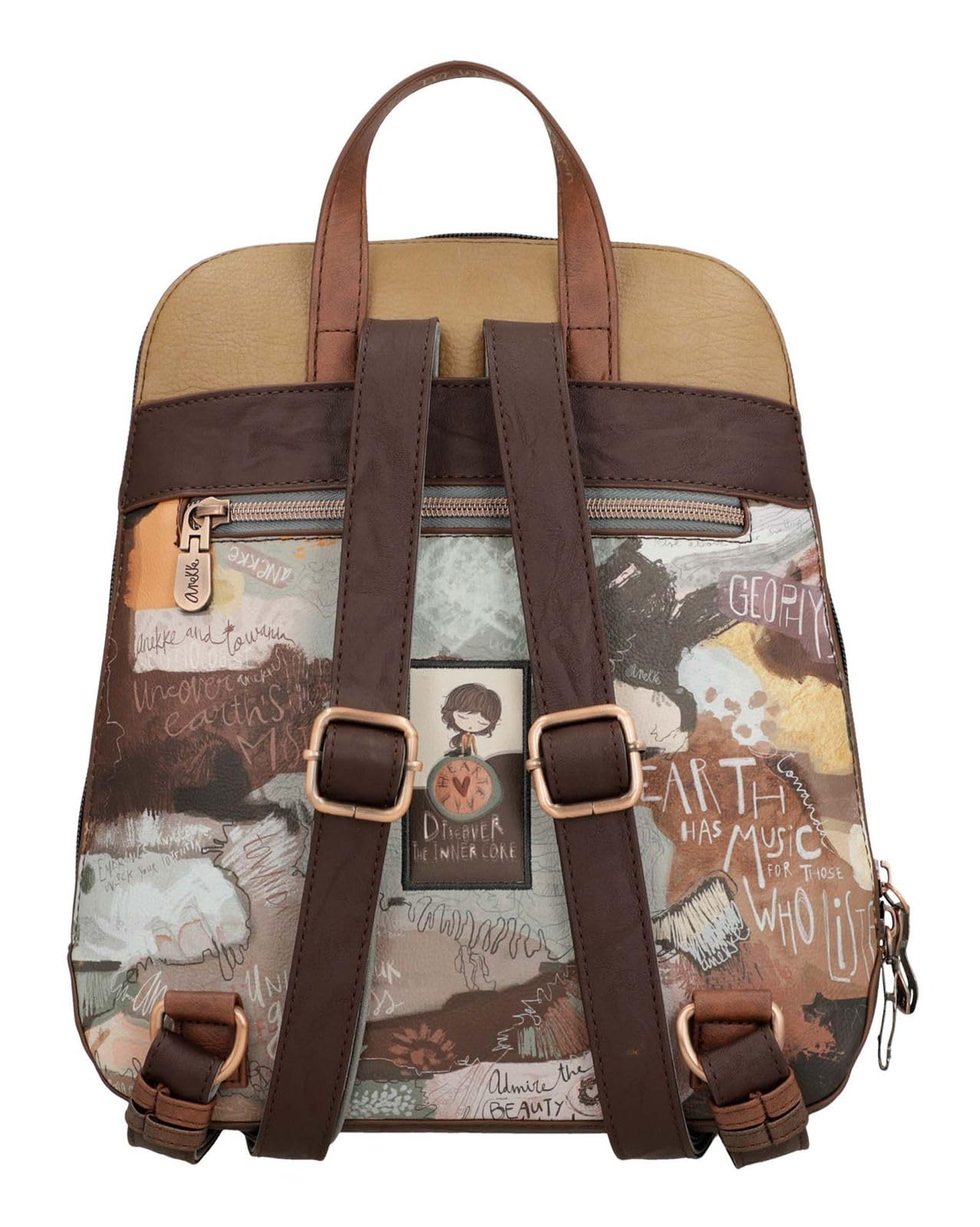 Anekke Mochila De Paseo Mediana Core - Diseño Funcional - Medidas: 26/30/8 Cm - Accesorios Y Complementos Mujer