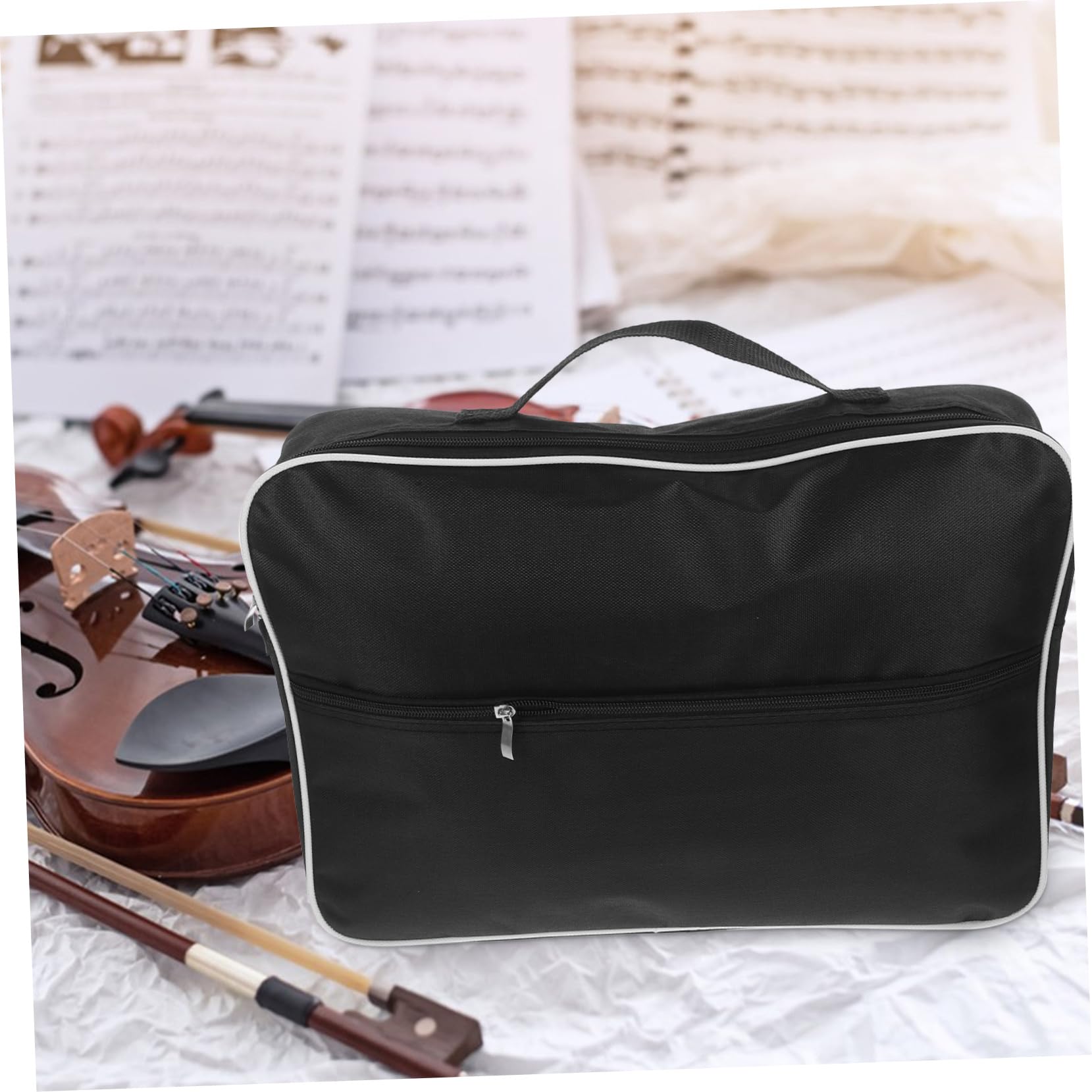Garneck Lyre Harp Storage Bag Compact Music Instrument Case Portable Design Material for Gigging