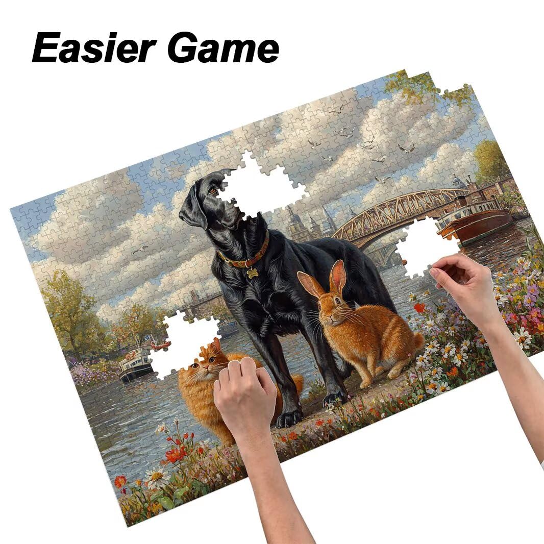 Puzzle 2000 Pezzi, Puzzle Animale per Adulti, 100x71cm, Compact Box -4688