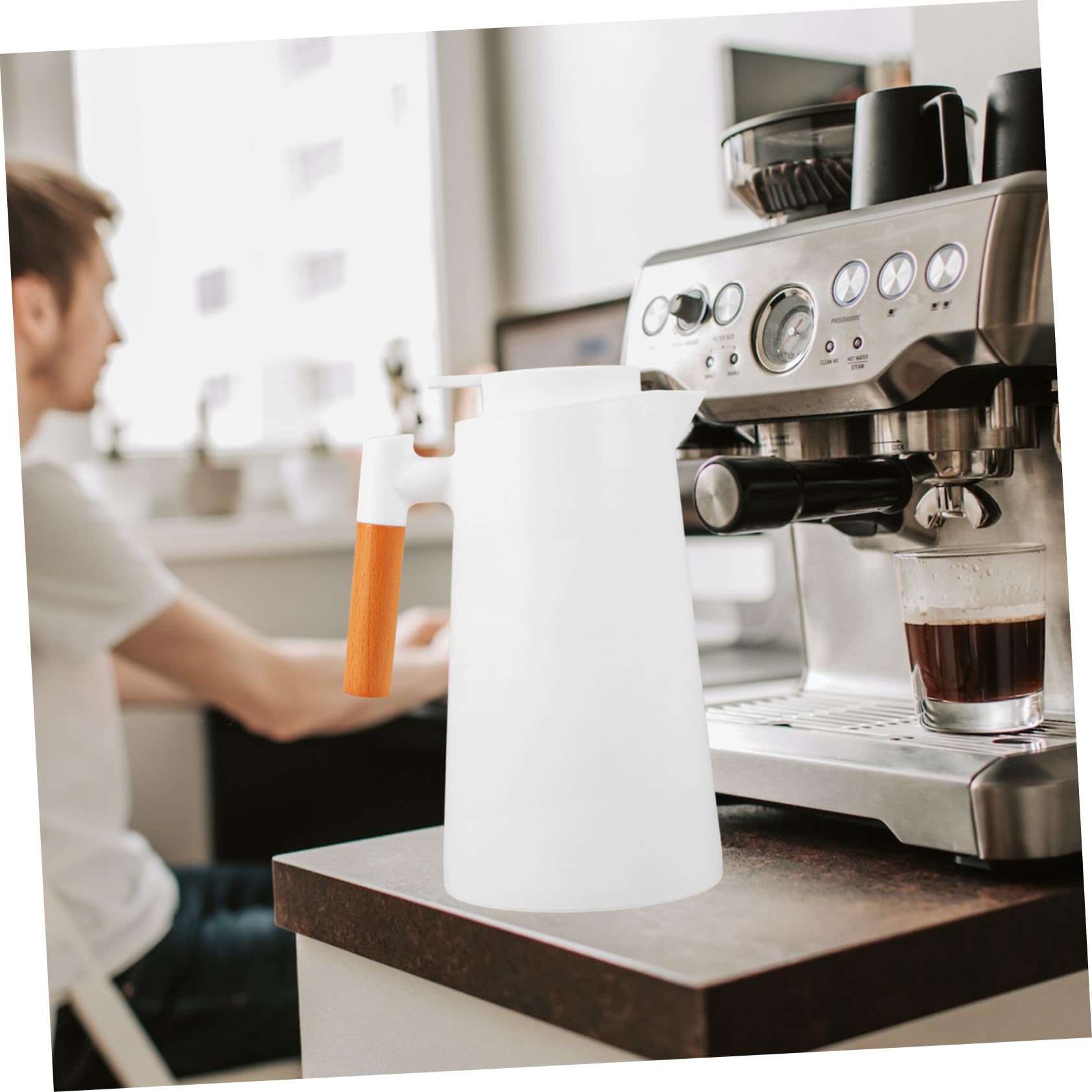 Zerodeko Termo Botella de Agua Aislada para Jarra de Café Jarra Térmica de Inoxidable con Tapa para Oficina y Hogar Capacidad