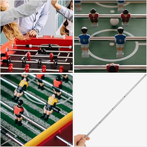 Miniatura 3 de ibasenice Poste de futbolín de metal de operación de futbolín Accesorios de mesa de futbolín Máquina de operación de fútbol poste para reemplazar