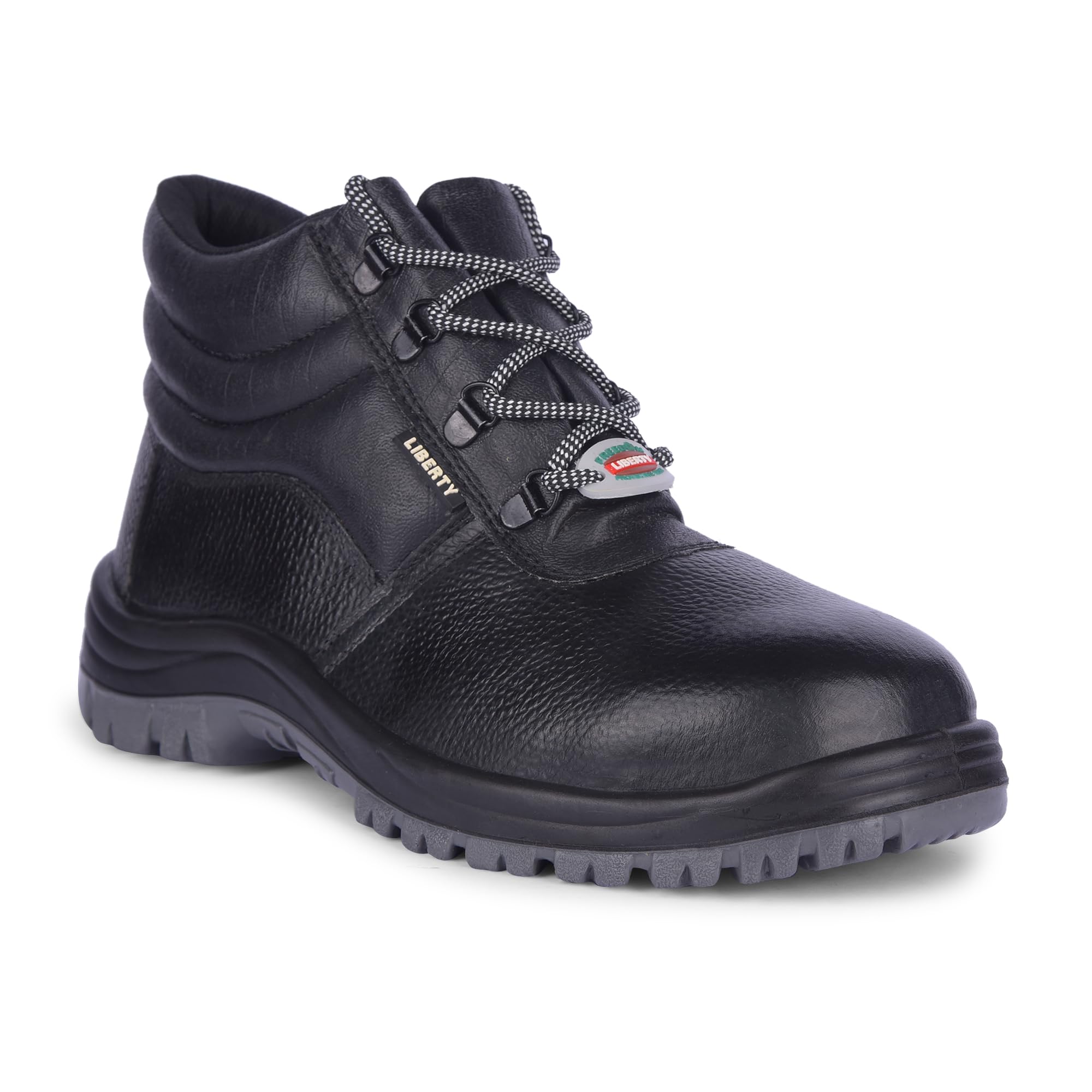 Liberty Freedom Surakshaak Mens Black High Ankle Safety Shoes Daily Use, Long Durability, 11 UK Safety Shoes for Men | Industrial Safety Shoes for Men | Safety Shoes for Men Stylish (B0CY8M91XX) Amazon Price History, Amazon Price Tracker