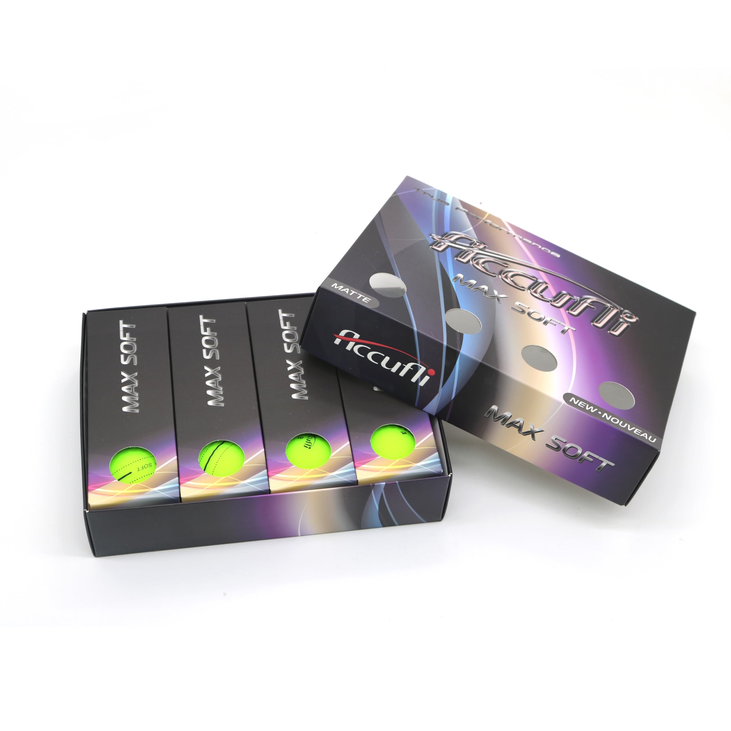 ACCUFLI Max Soft Matte Golf Balls