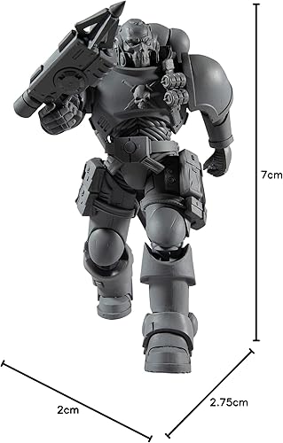 Miniatura 12 de McFarlane Toys Warhammer 40,000 Space Marine Reiver (a prueba de artista) con lanzador de grapnel y base de 7 pulgadas figura de acción