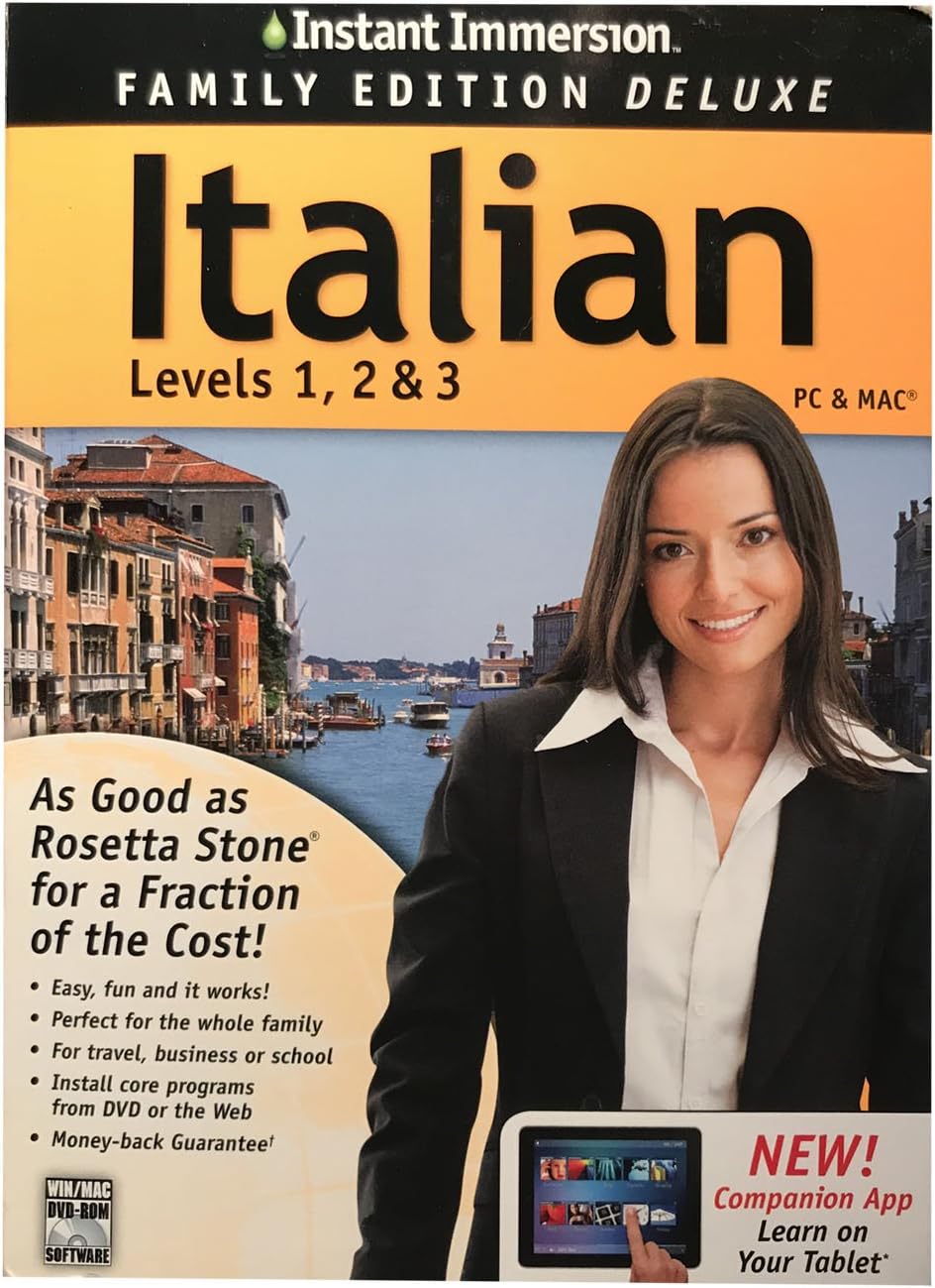 Italian Levels 1, 2 & 3 Mac & PC Software Edition Learn to Speak A Foreign Language with a Free App