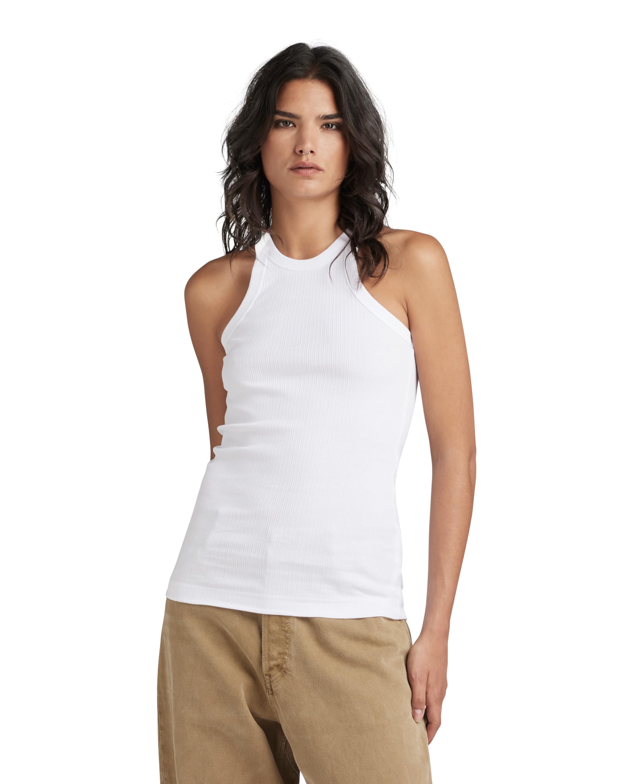 G-Star Women's Italian Army Ultra Slim Tank Top, White (white D22768-D289-110), XL