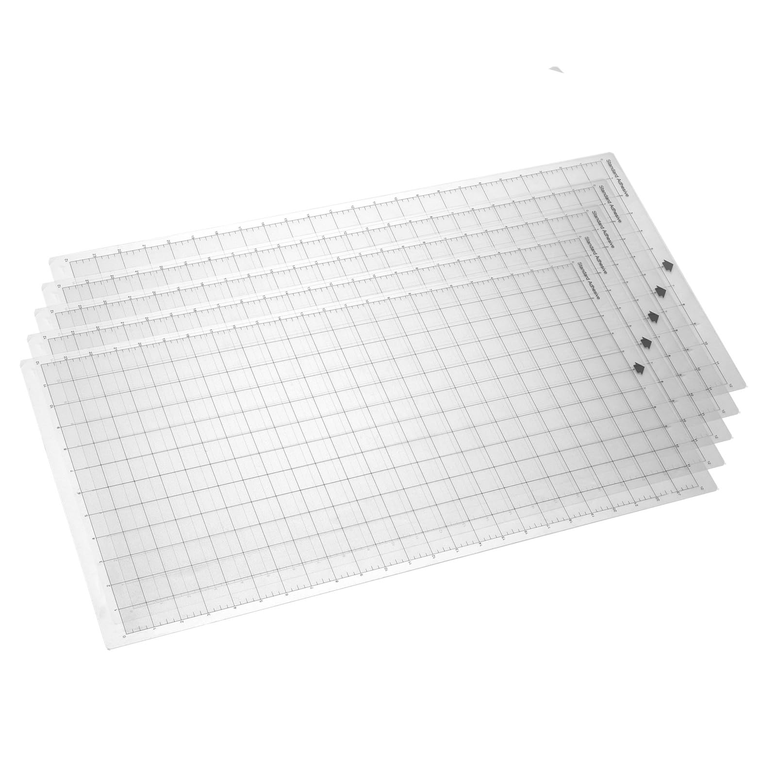 SEAFRONT 5 Pc Tappetino Taglio Tappetino Adesivo Trasparente, Tappetino Taglio Limpido 12x24 Pollici per Accessori per Cameo Segni di Griglia, Materiale in PVC per Utensili