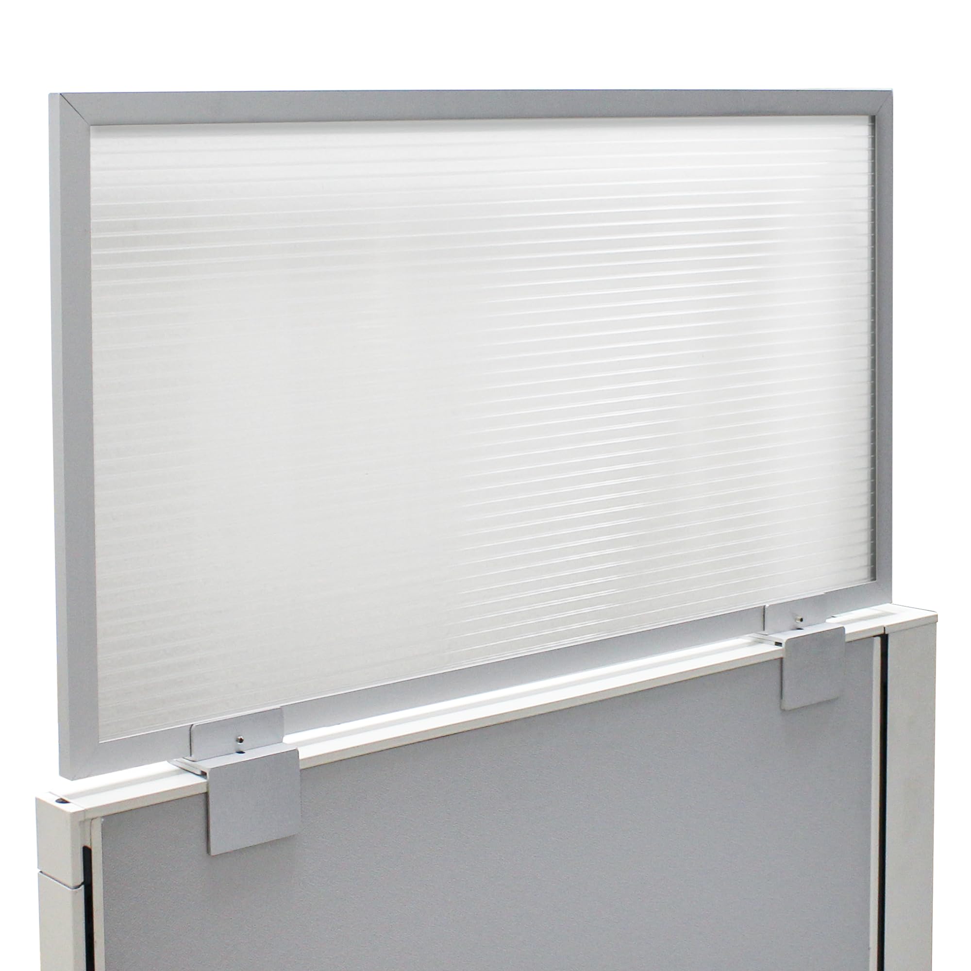 Obex Screen Extender Polycarbonate Desk Privacy Panel & Divider for Office Cubicle, 24" X 48", Translucent