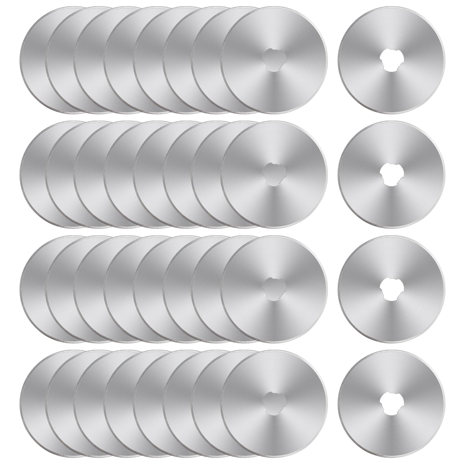 Sutekus 28 mm Rollschneider-Klingen, 36 Packungen, Ersatzklingen für Handwerk, Quilten, Scrapbooking, Nähen, kompatibel mit Fiskars Olfa Martelli Truecut Cutter (28 mm)