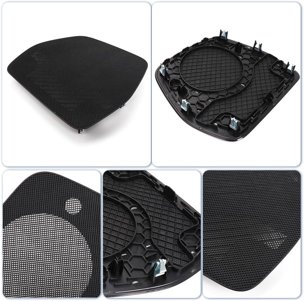 Car Central Control Dashboard Speaker Horn Frame Decoration Covers for Mercedes Benz C GLC W205 W253 2056801607 (Black)