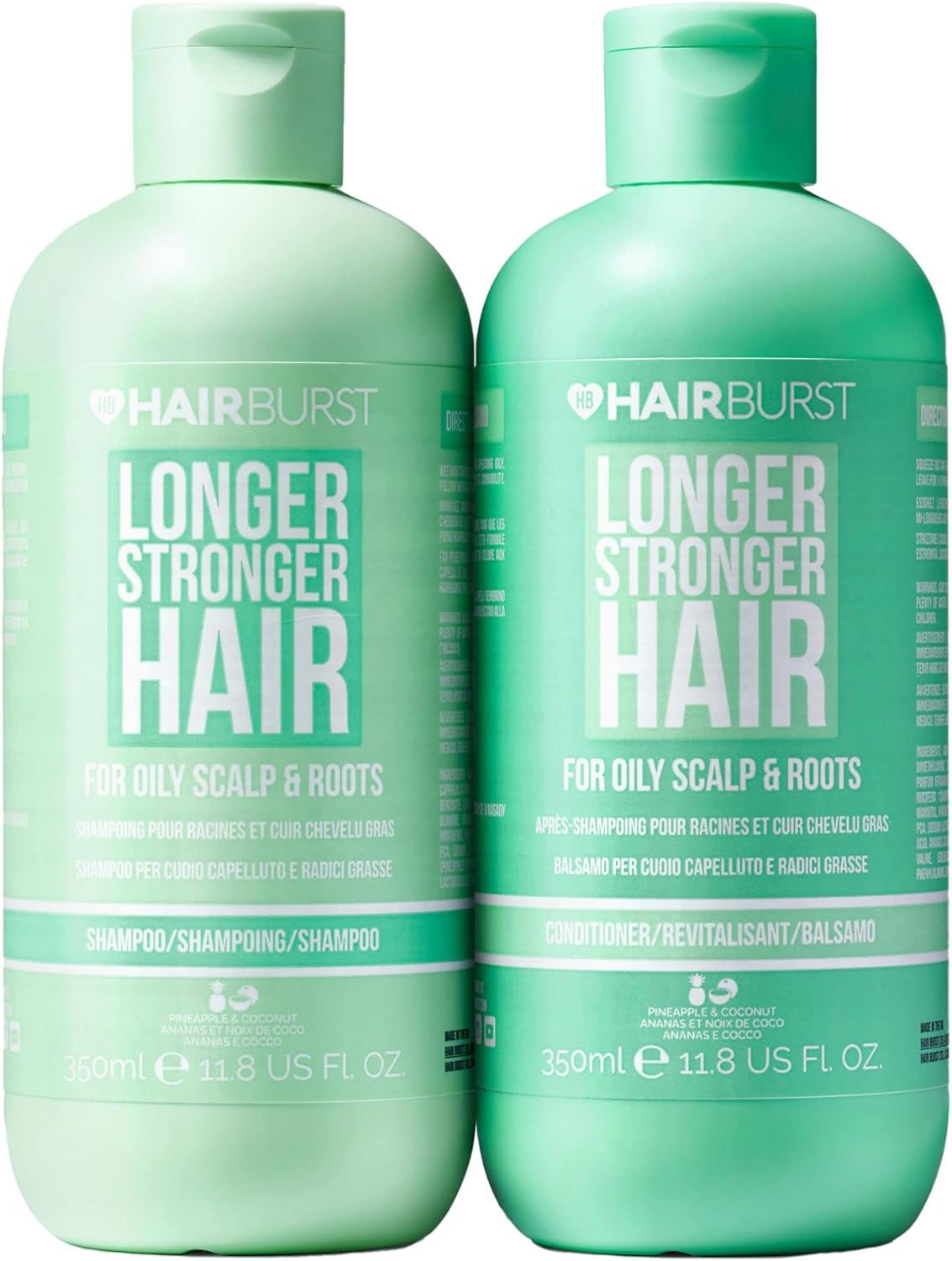 HAIRBURST Shampoo & Conditioner Set for Oily Hair Deep Cleansing