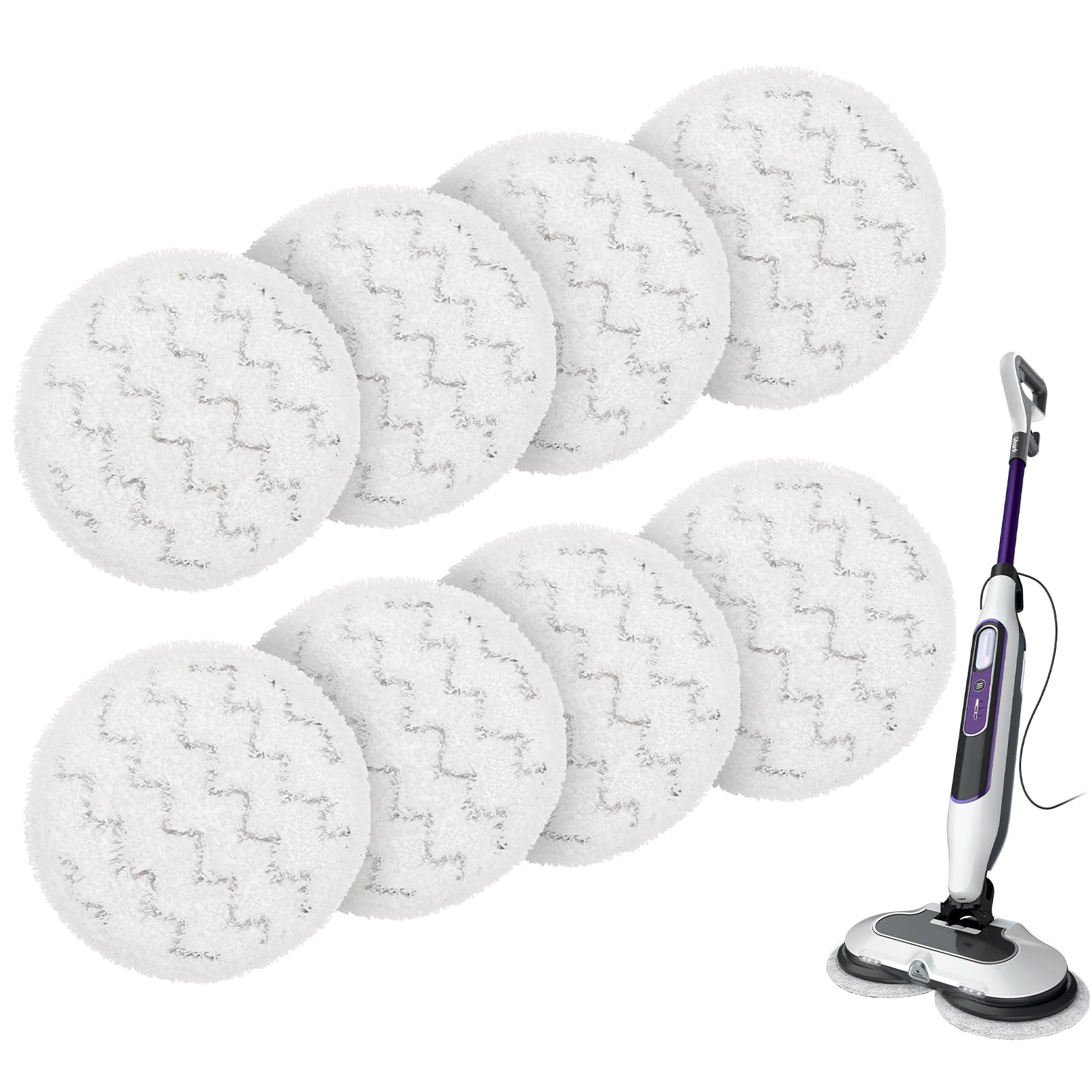 Foribyw 8PC Steam Mop Pads Compatible with Shark S8201UK S6002UK Series