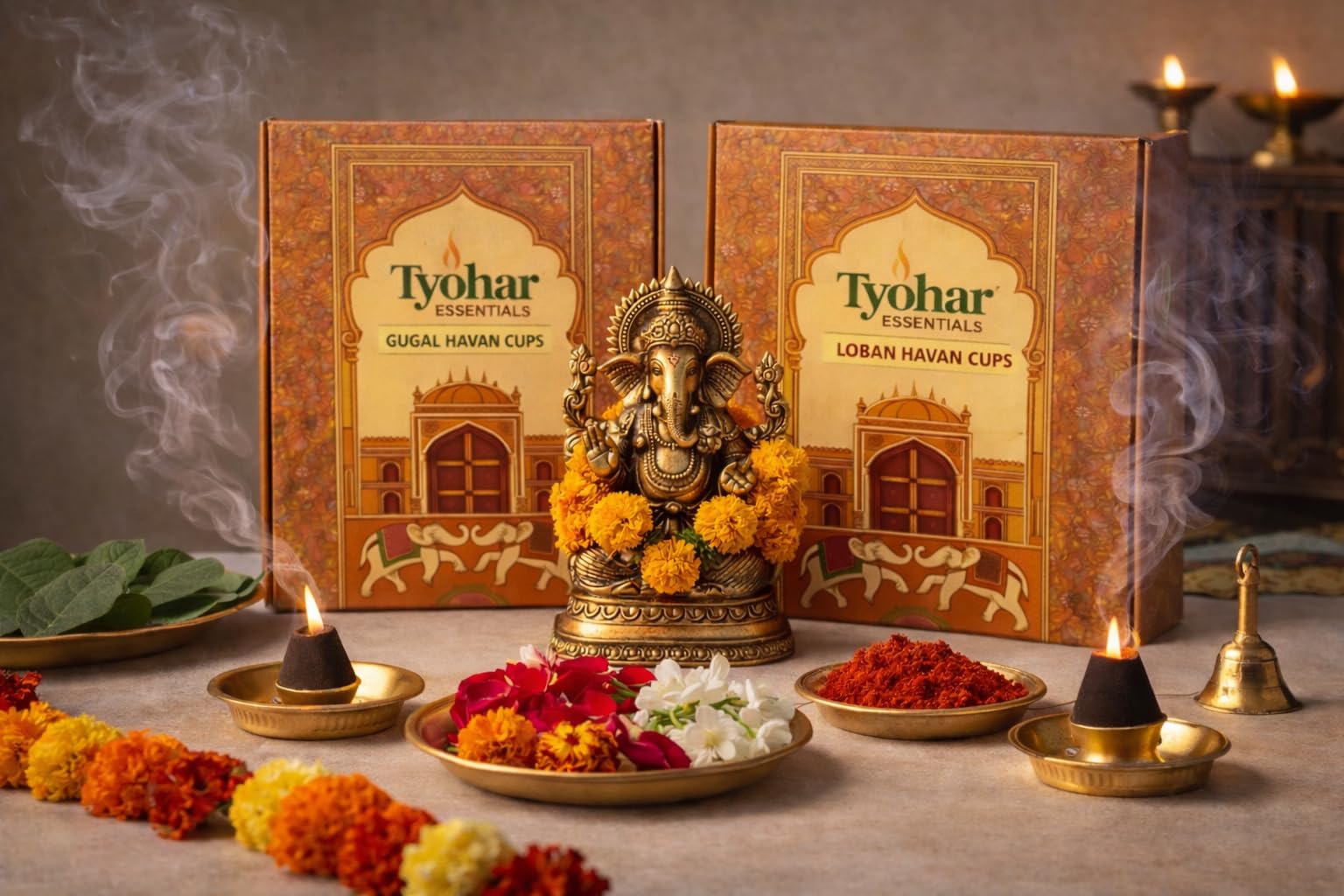 Devotional Organic Gugal & Loban Combo | 100% Natural Dhoop & Sambrani Resin | Guggal & Loban for Pooja, Havan & Daily Worship | Pack of 2 (15 Each)-image-44