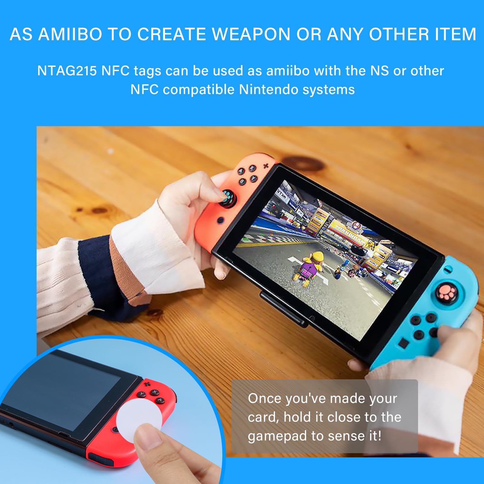 50 Stück NTAG215 NFC Rundkarten NFC 215 Karten Tag Kompatibel mit TagMo