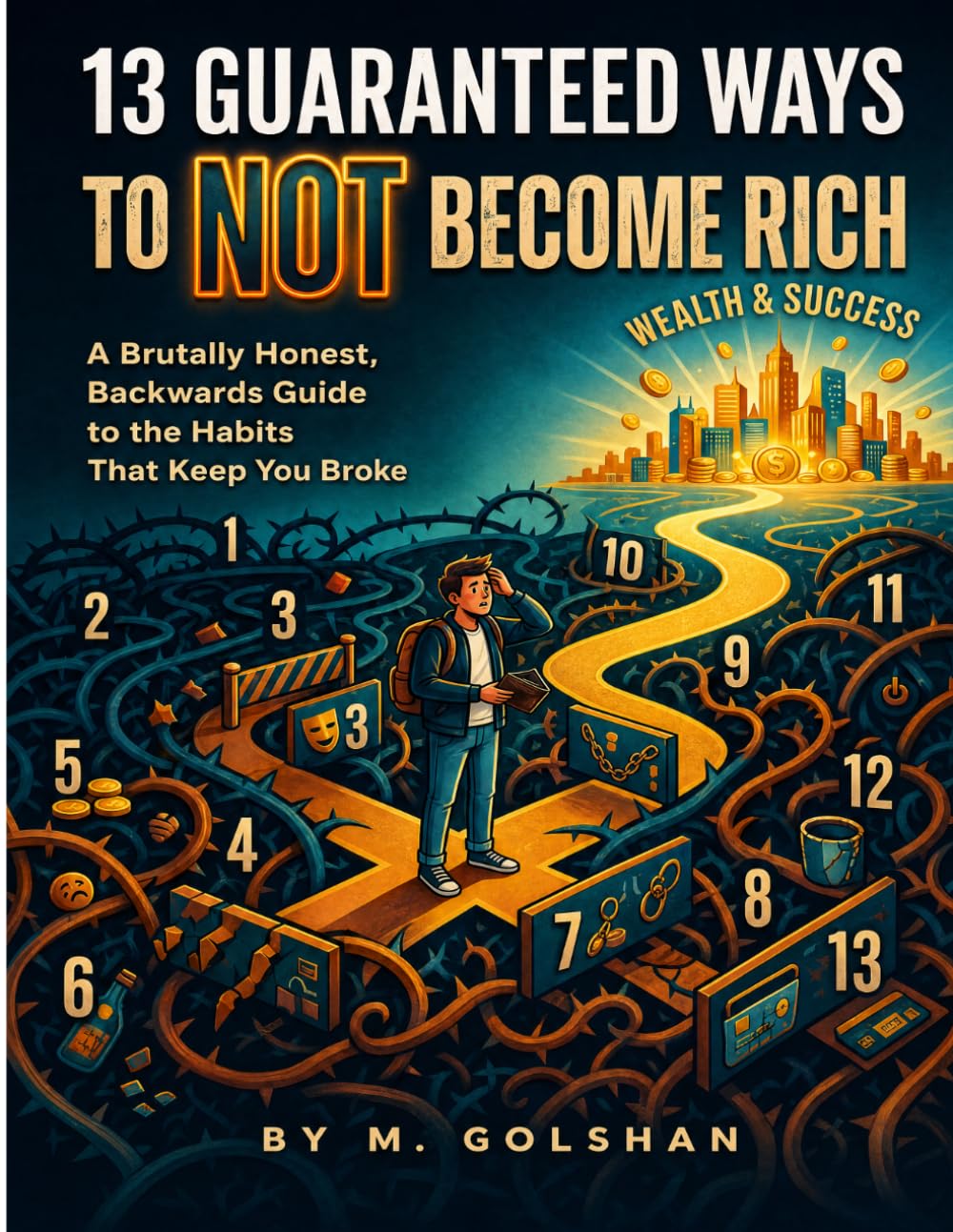 13 Guaranteed Ways to NOT Become Rich: A Brutally Honest, Backwards Guide to the Habits That Keep You Broke
