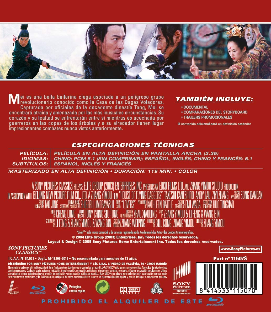 La casa de las dagas voladoras - Edición 2020 (BD) [Blu-ray]
