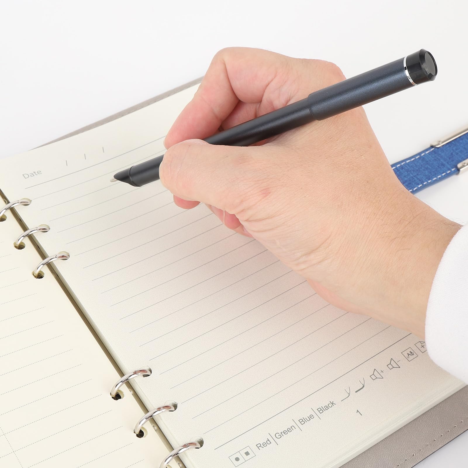 Smart Pen & Notebook Set, Digital Pen Echtzeit Synchronisation Digitalisierung, Zum Speichern und Freigeben von Notizen, SmartPen Schreibset, Kompatibel mit PAD Telefon (Blue)