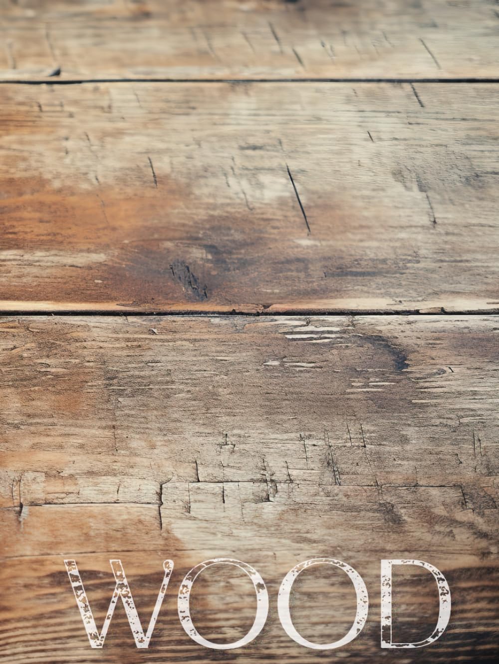 Livre deco table basse en bois neutre grand format avec 350 pages vierges