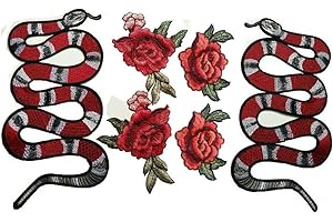 Snake Animal Embroidery, Gucci-inspired Patches for Clothing Accessories