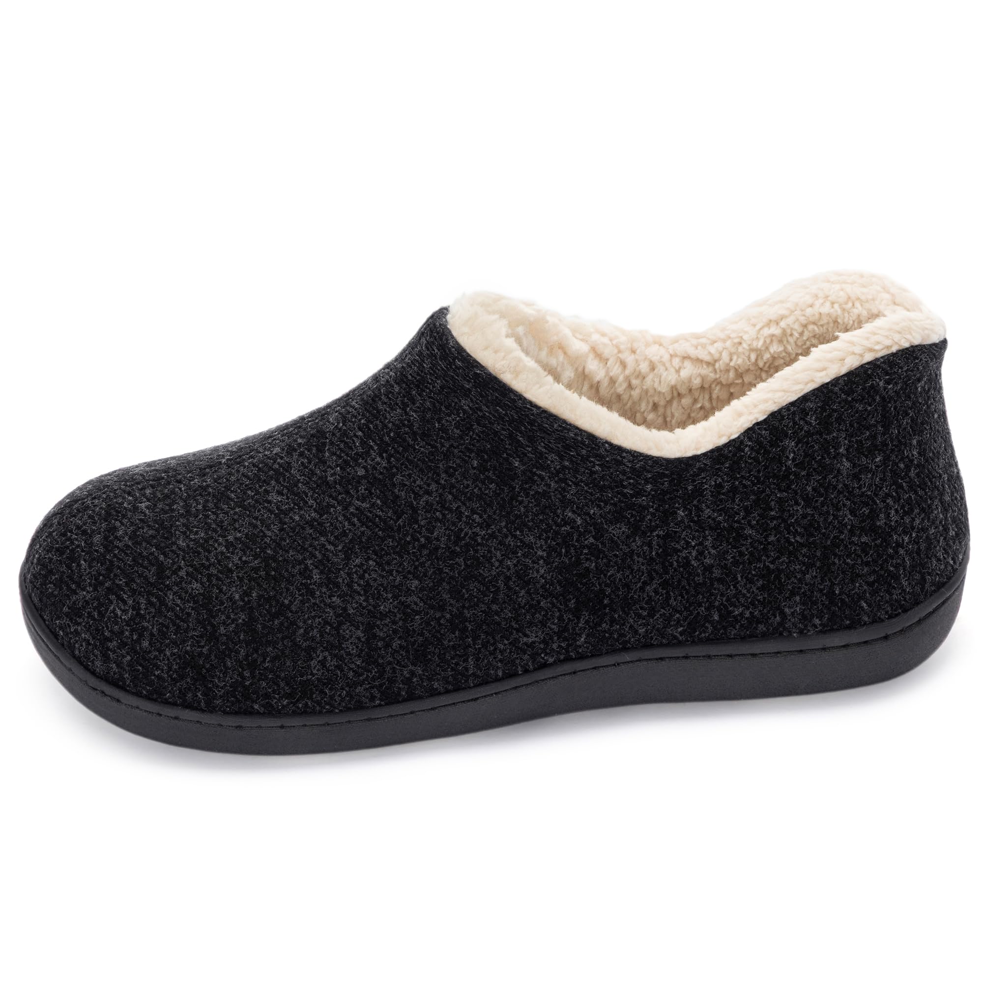 ULTRAIDEAS Women's Indoor Loafer House Slippers with Memory Foam, Ladies Warm Closed Back House Shoes with Non-Slip Outdoor Rubber Sole