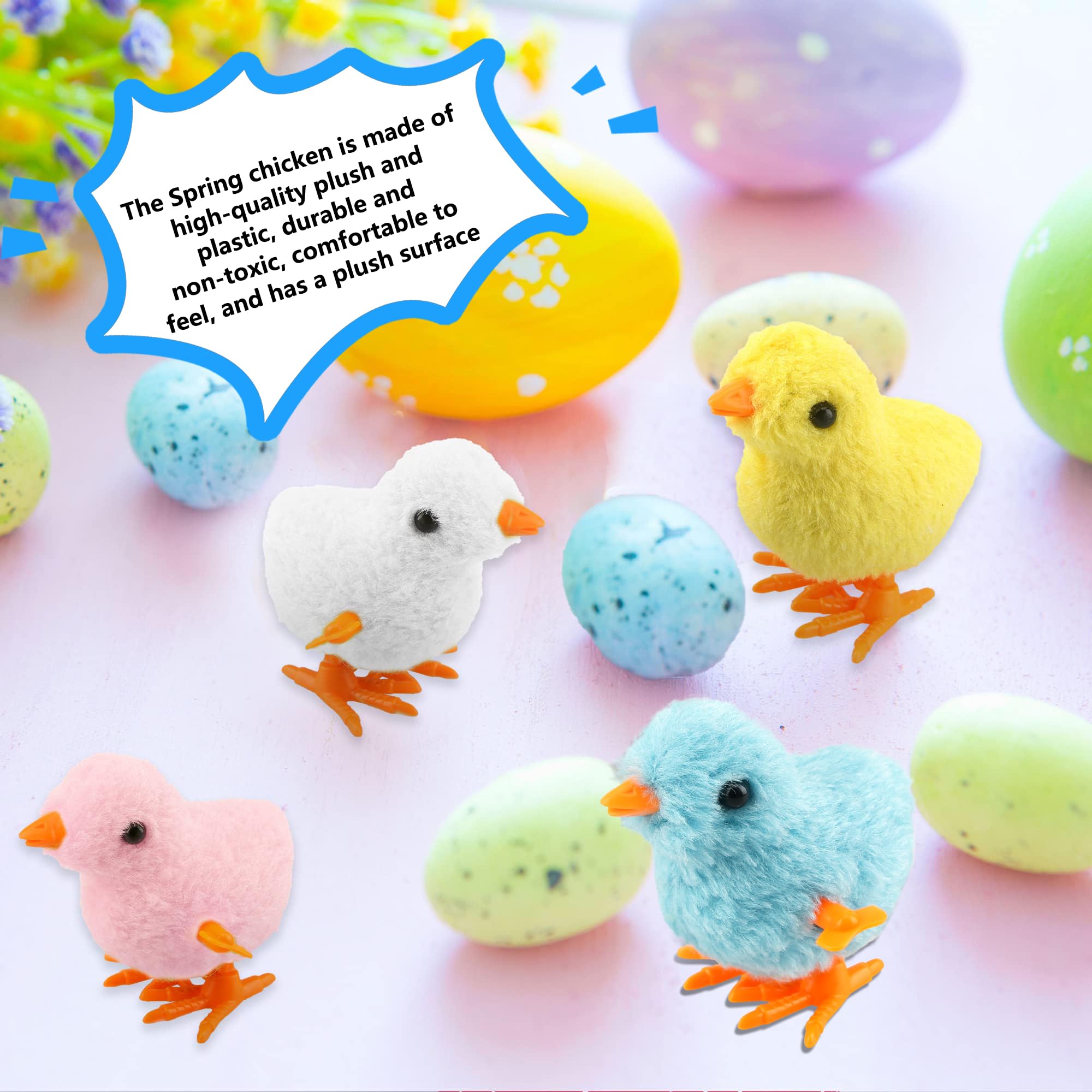Pollitos De Cuerda 4 Piezas – Juguetes De Arrastre Para Semana Santa, Cumpleaños Y Regalos Infantiles (color Aleatorio)