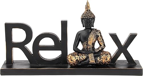 Estatuas de Buda de Buda Buda - Estatua de Buda para meditación decoración zen, estatua de Buda para yoga, decoración de pared de sala espiritual,