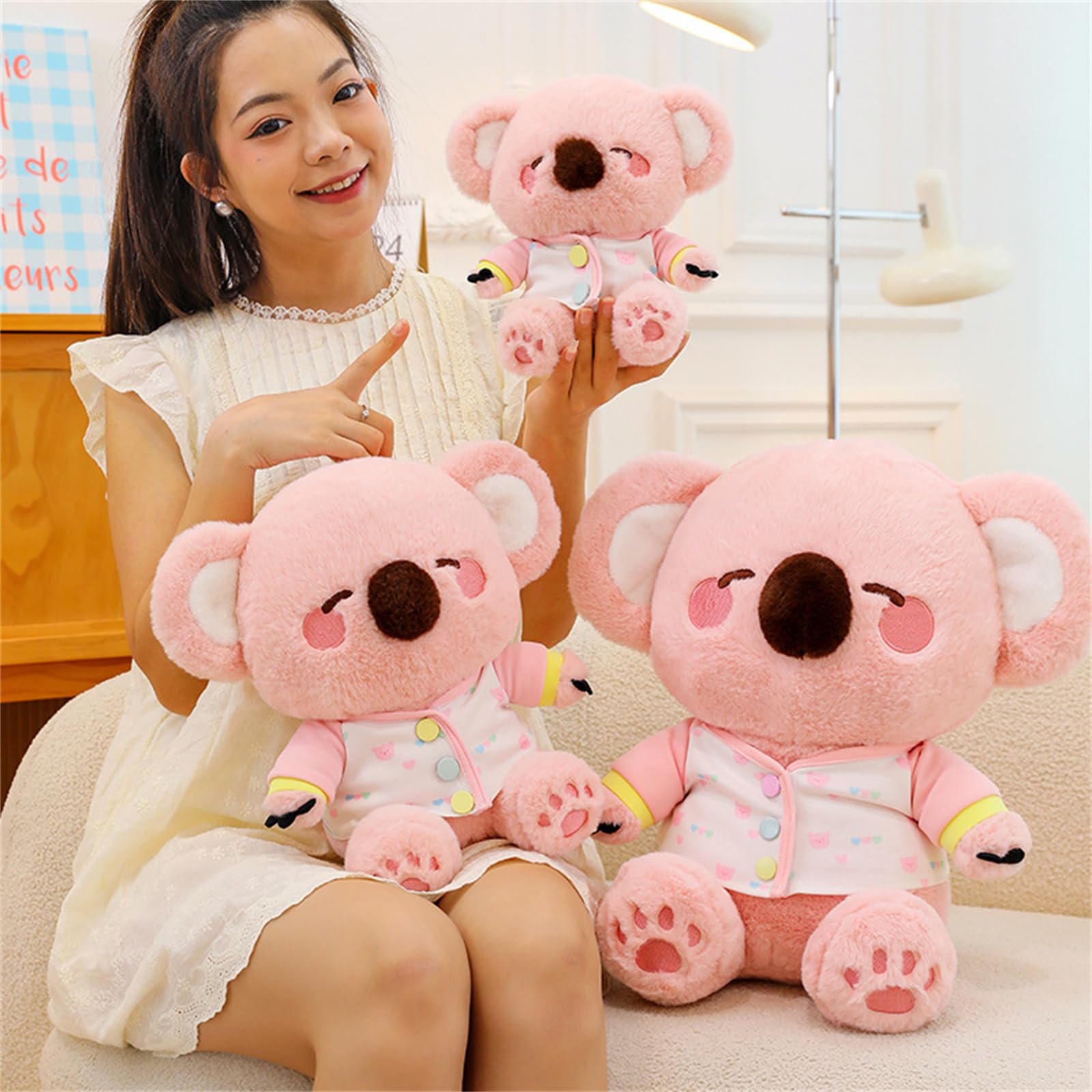 champracer Koala Stofftier, Koala Kuscheltier Groß, Niedlich Plüschspielzeug Koala, Koala Bär Plüschpuppe, Koala Plüschpuppe Kuscheltier, Plüschpuppen für Jungen und Mädchen (43 cm)